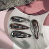 Haarspangen Brown Shimmer - 4 Stk.