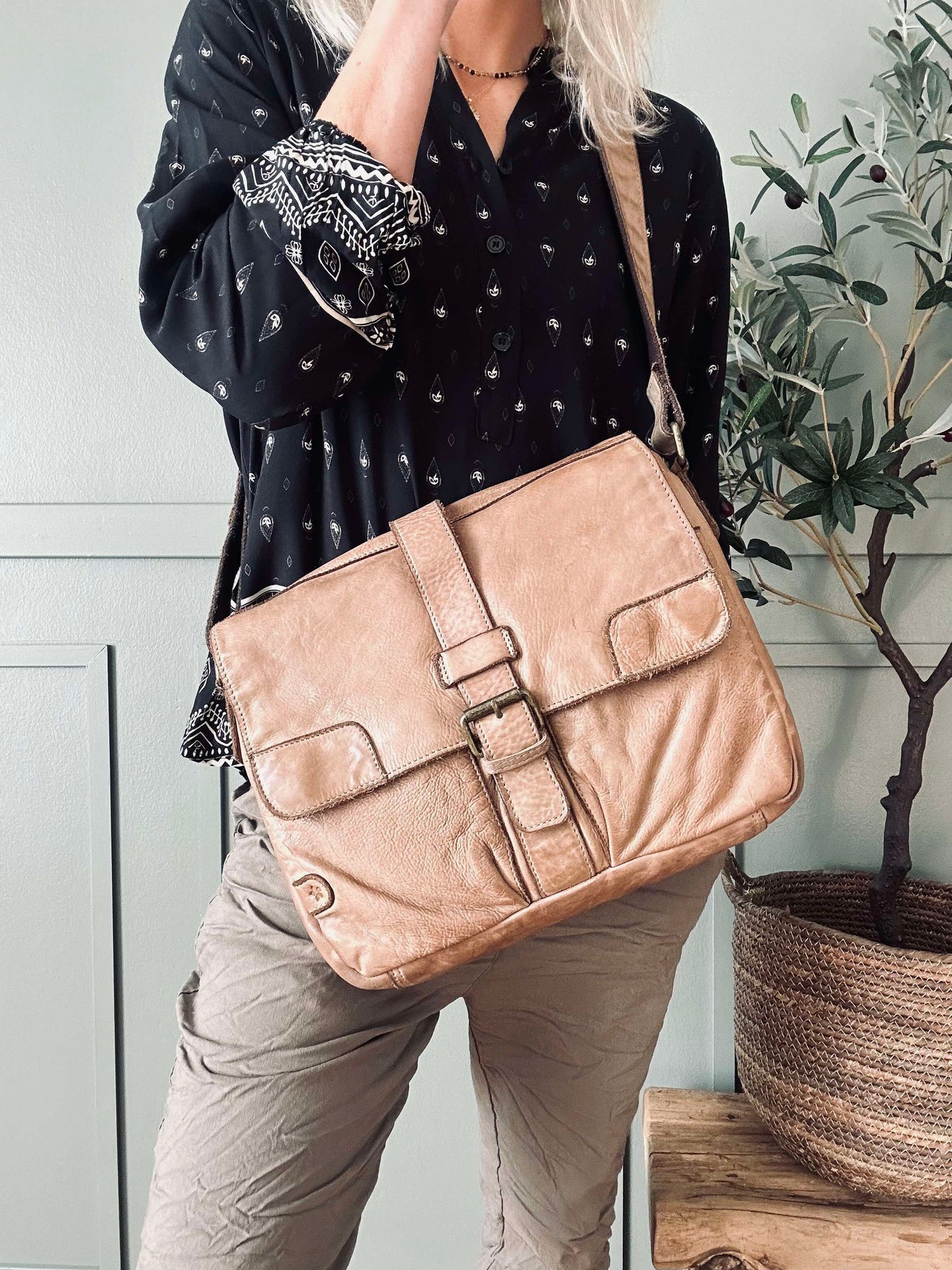 Arbeitstasche - Raw Taupe