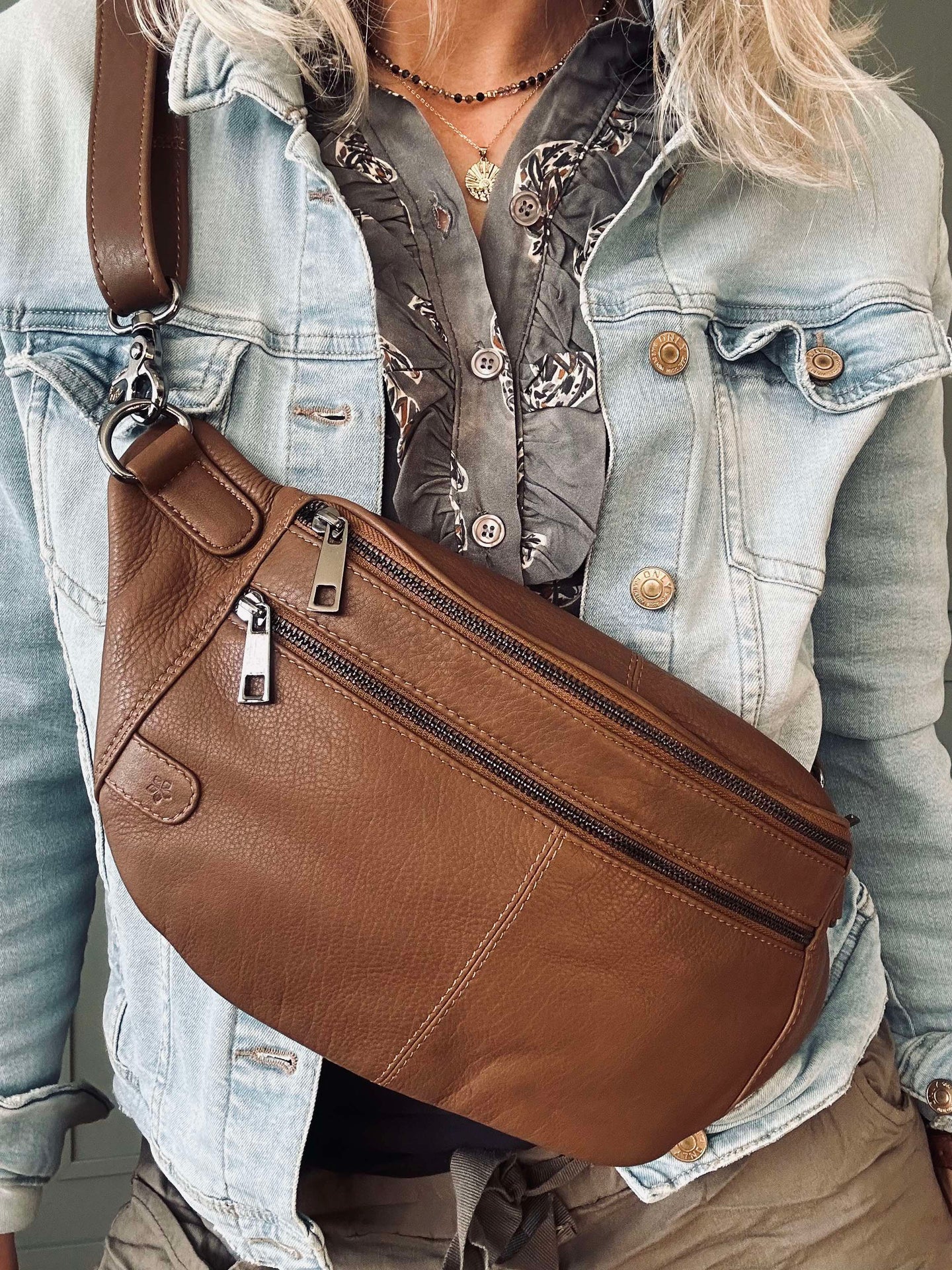 Bumbag Astrid - Braun / Gunmetal