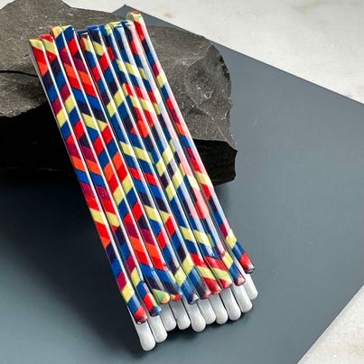 Haarnadeln color stripes - 10 Stk.