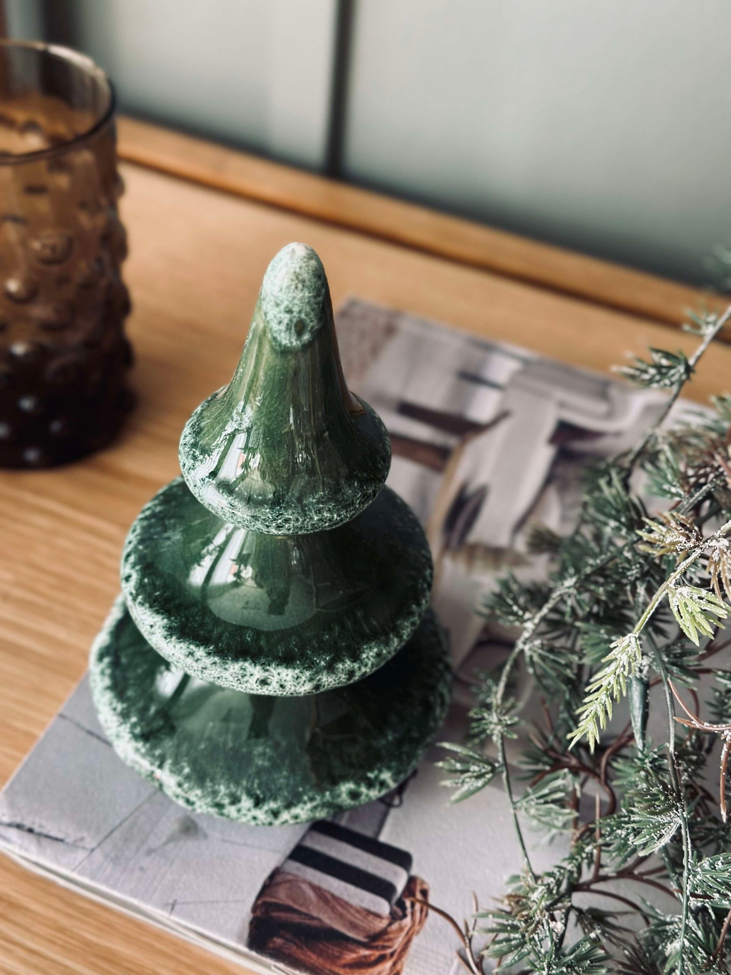 Weihnachtsbaum Keramik 18 cm