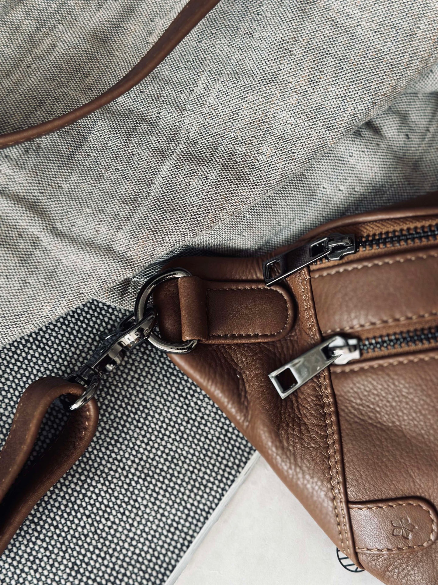 Bumbag Astrid - Braun / Gunmetal