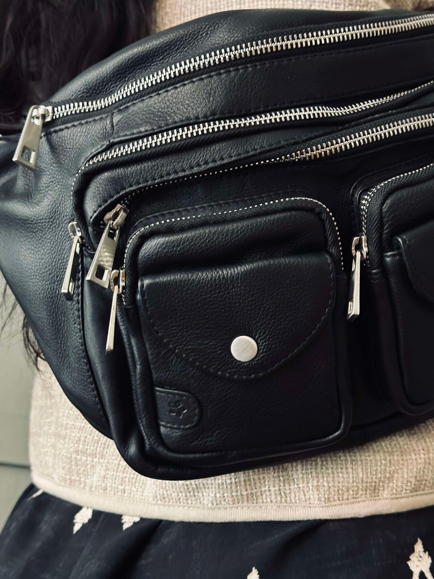 Bumbag Big Deluxe - Black / Silver