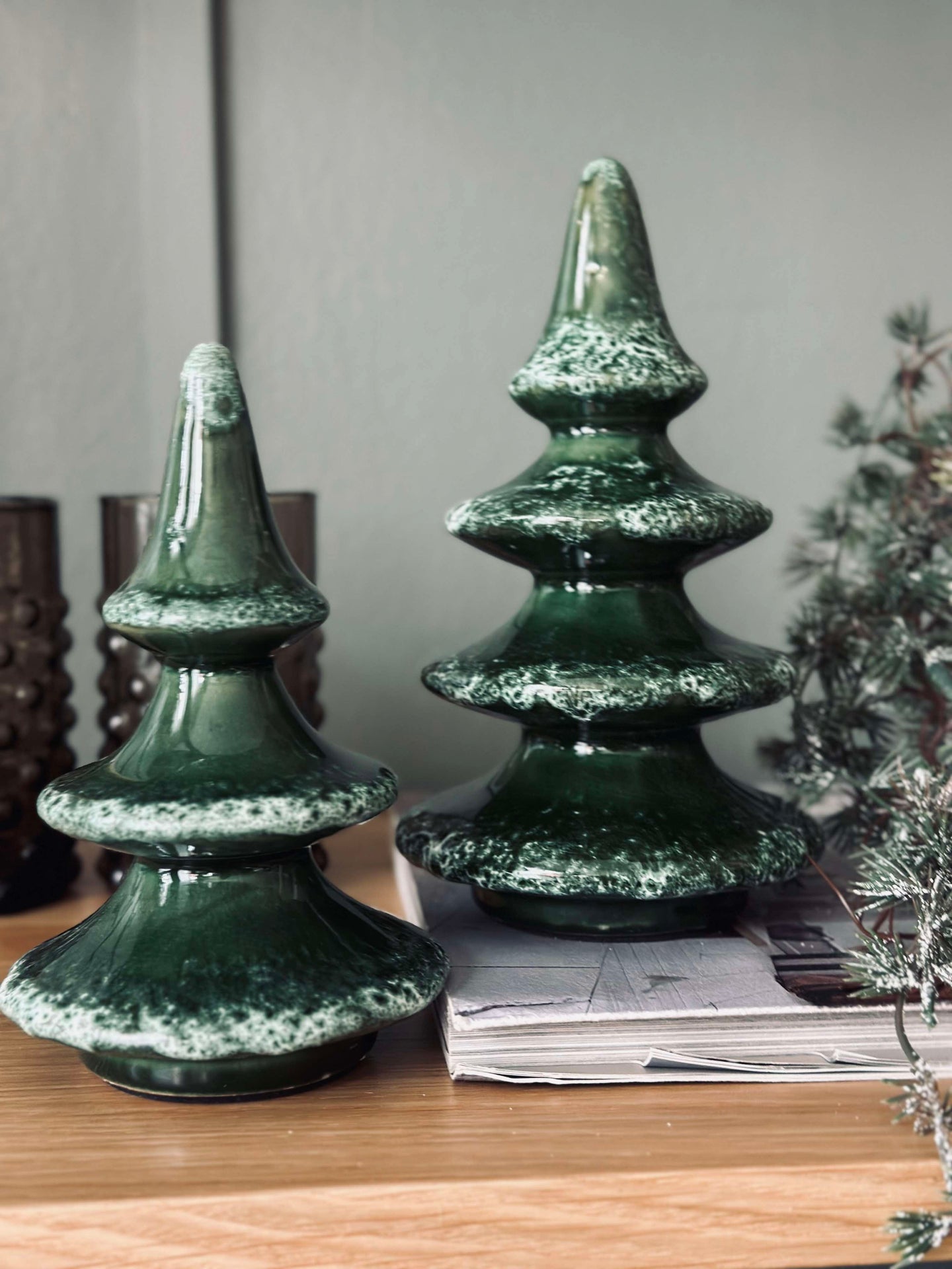 Weihnachtsbaum Keramik 18 cm