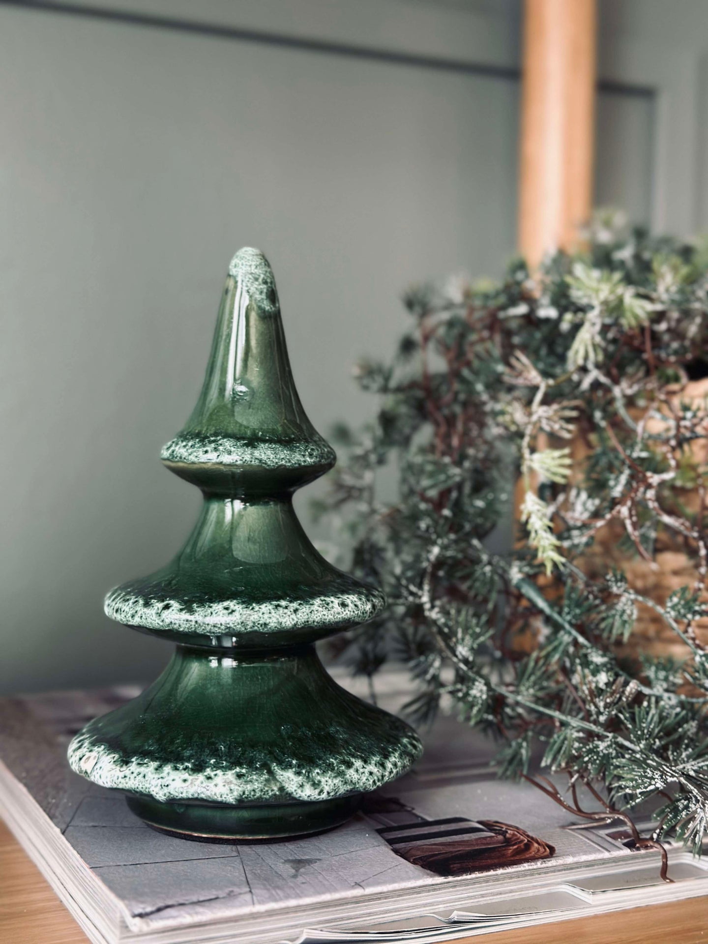 Weihnachtsbaum Keramik 15 cm
