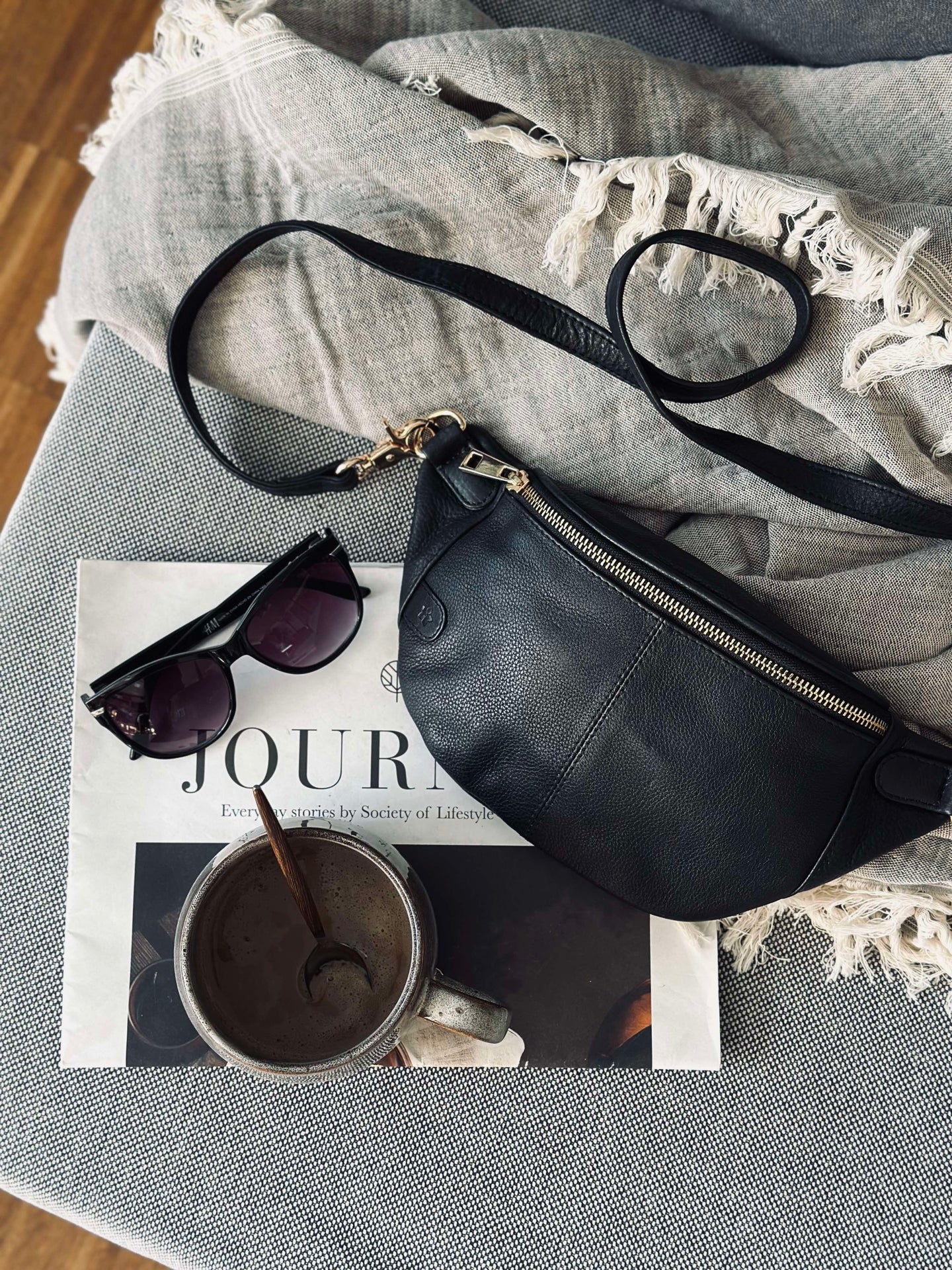 Bumbag Molly - Black / gold