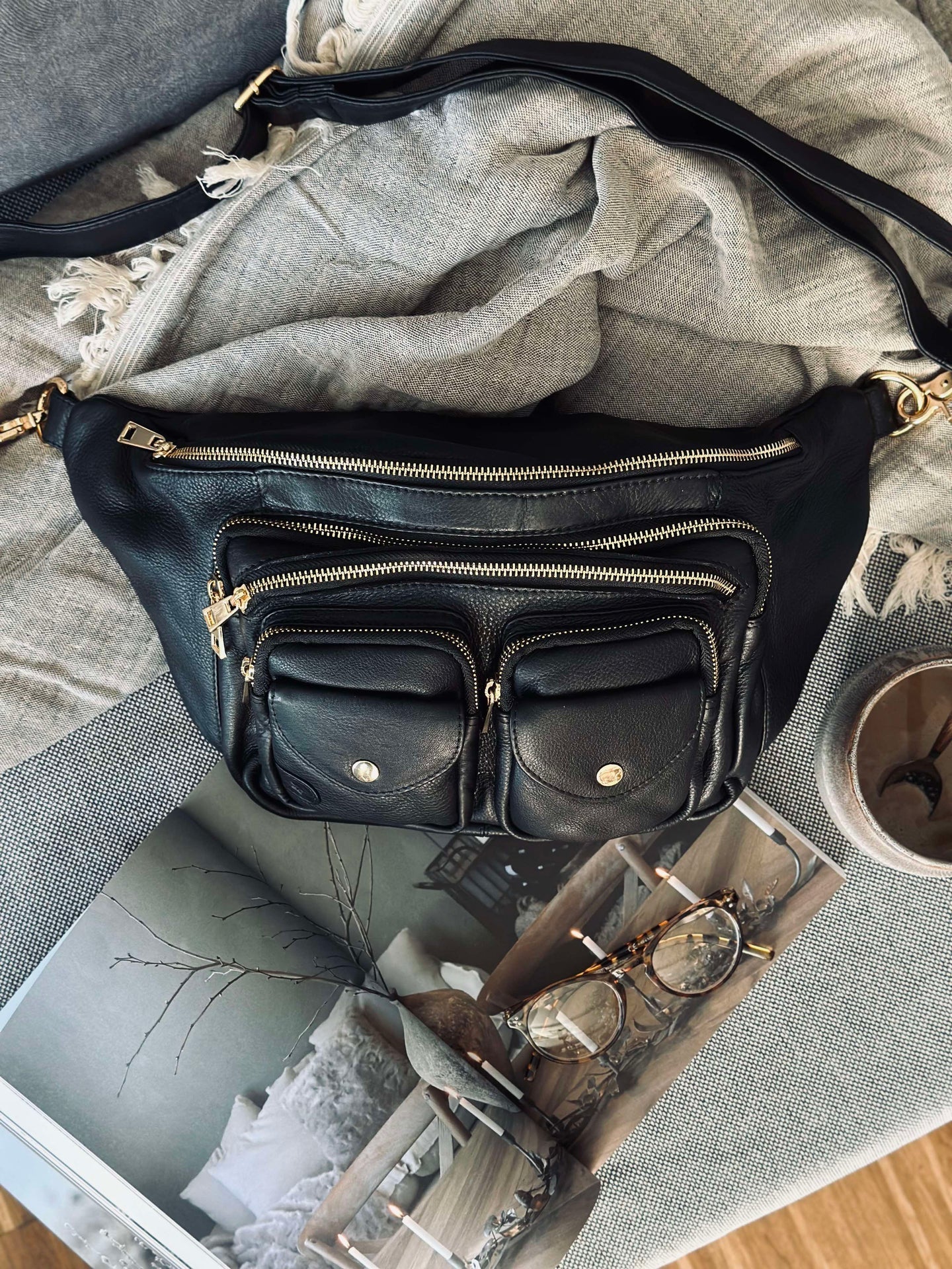 Bumbag Big Deluxe - Schwarz / Gold