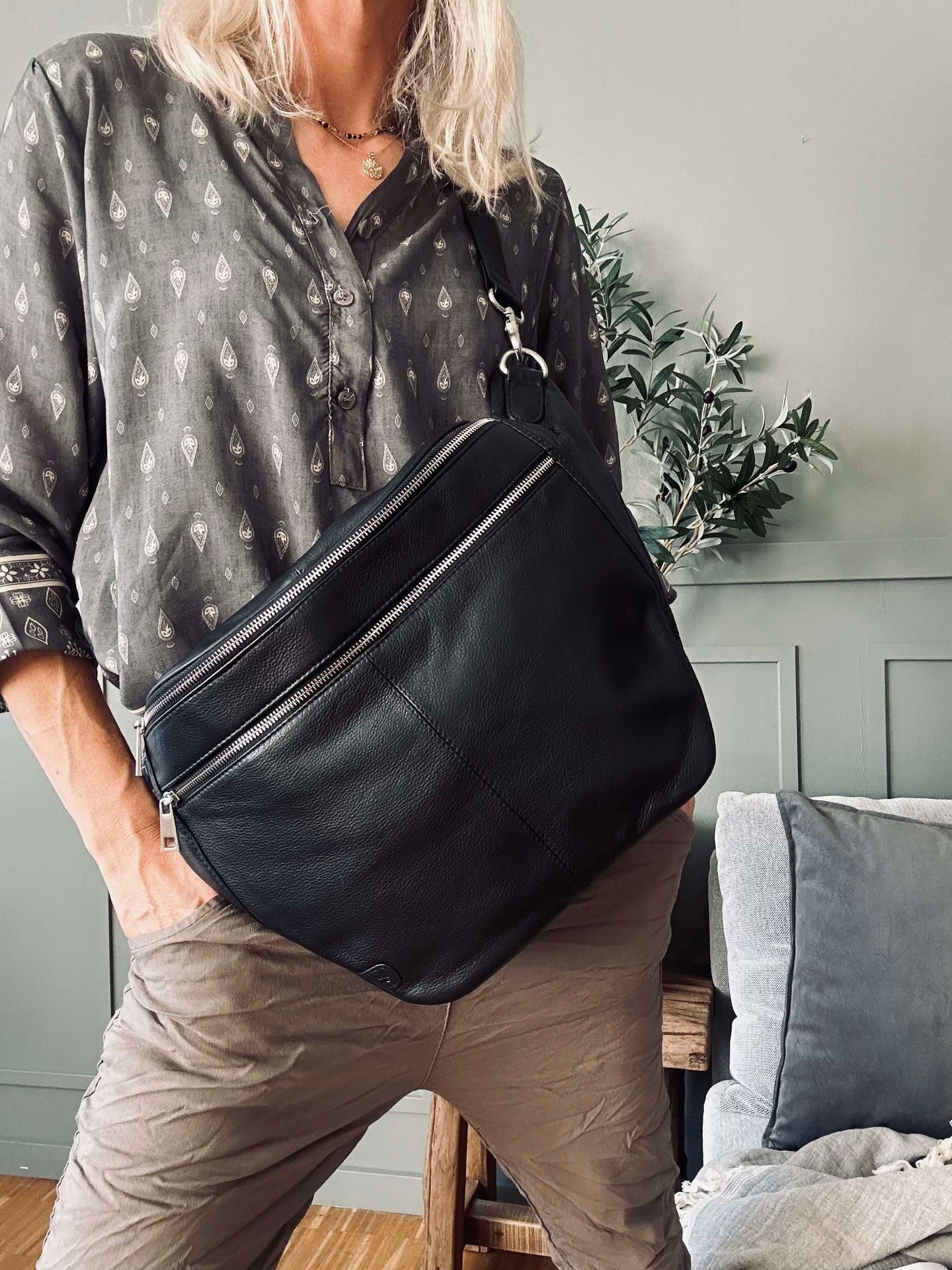 Bumbag BIG Astrid - Schwarz / Silber