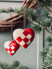 Weihnachtsherz mit Aufhängung - 2 Stk