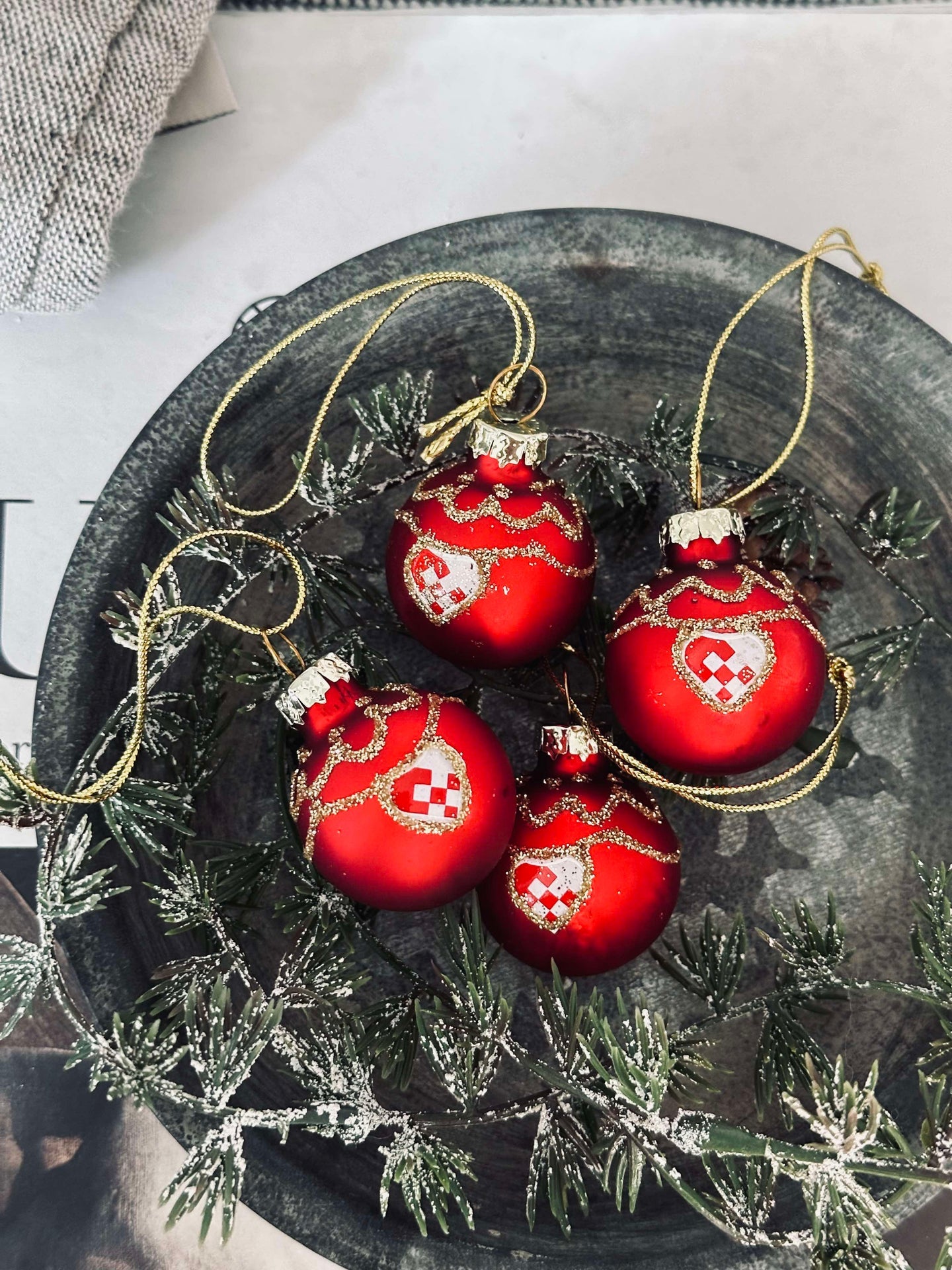 Weihnachtskugeln - Set mit 4 Stück