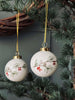 Weihnachtskugeln aus Porzellan - 2 Stück