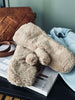 Fäustlinge - Braunes Fleece