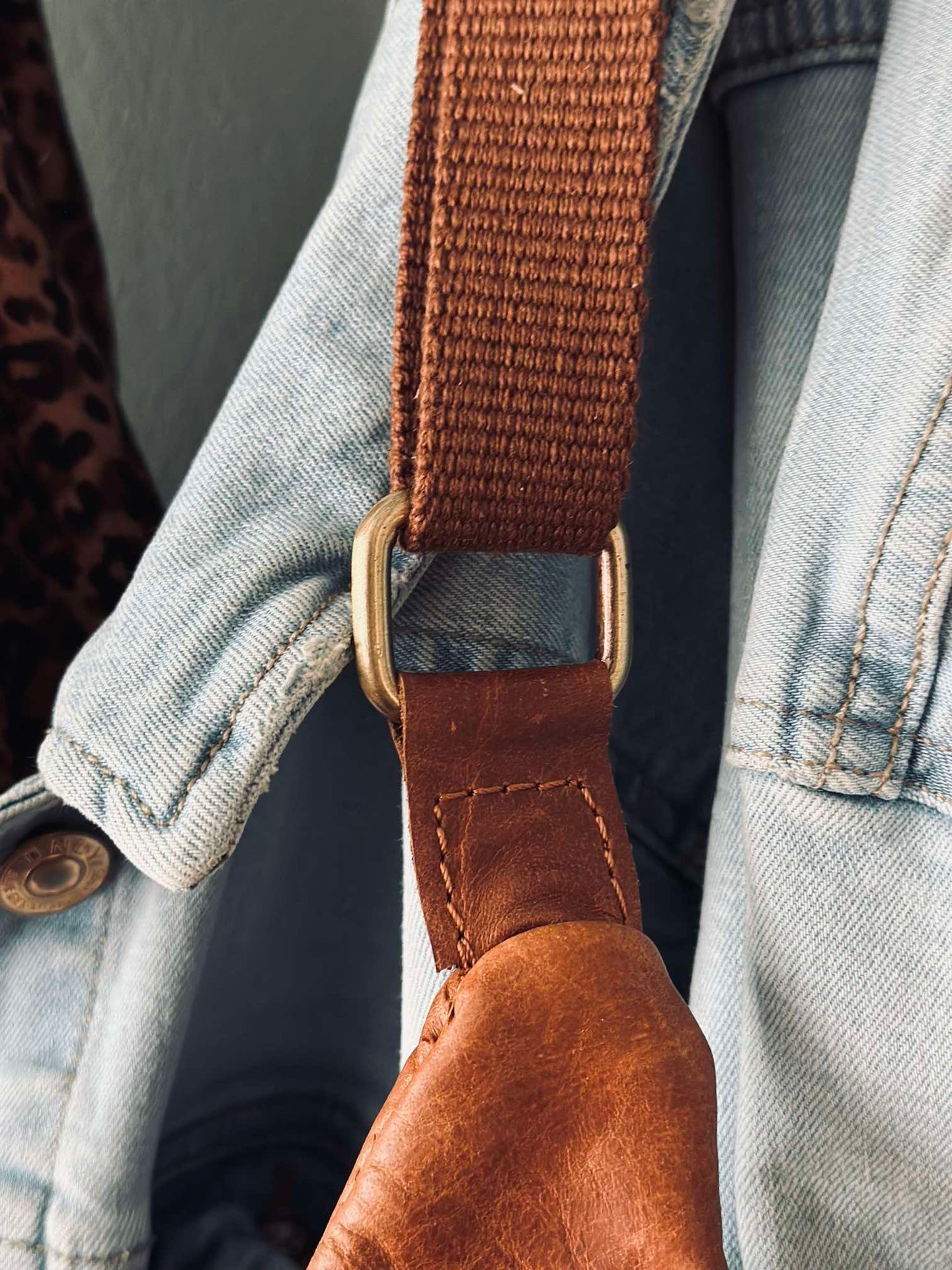 Bauchtasche Oline Cognac Büffelleder