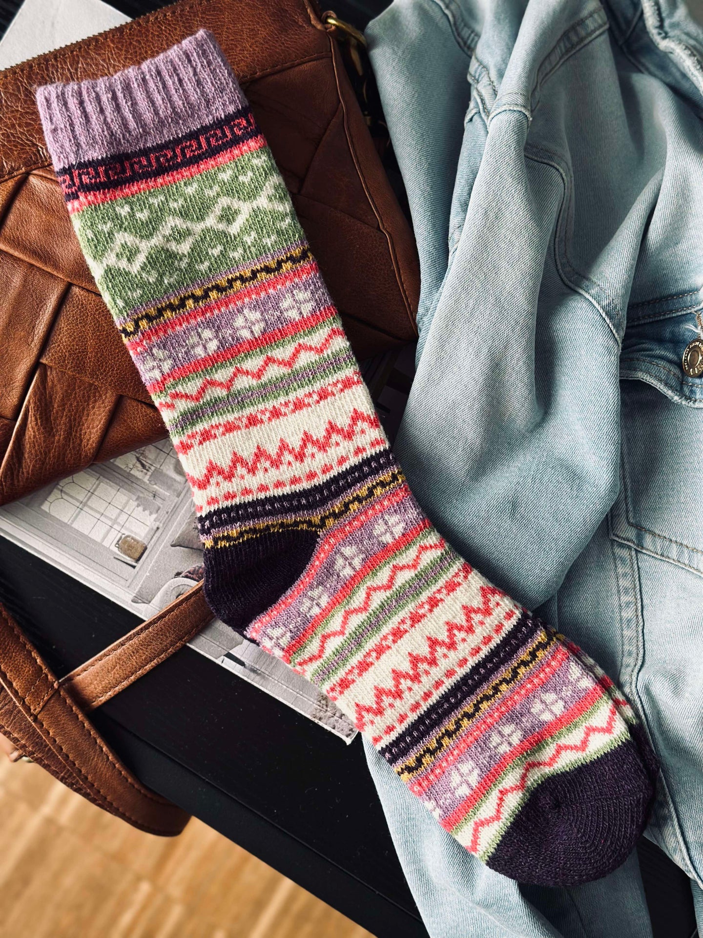 Socken - Lila Mix