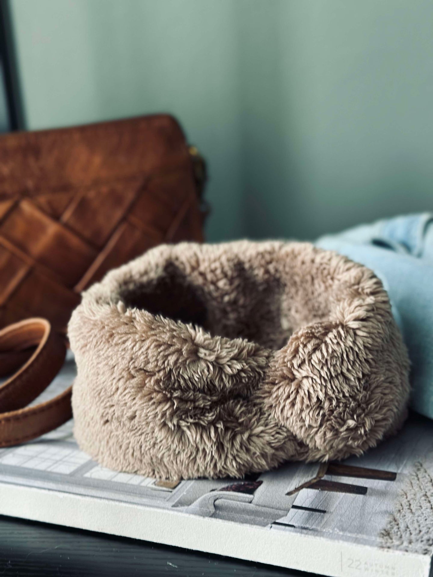 Stirnband Fleece - Braun