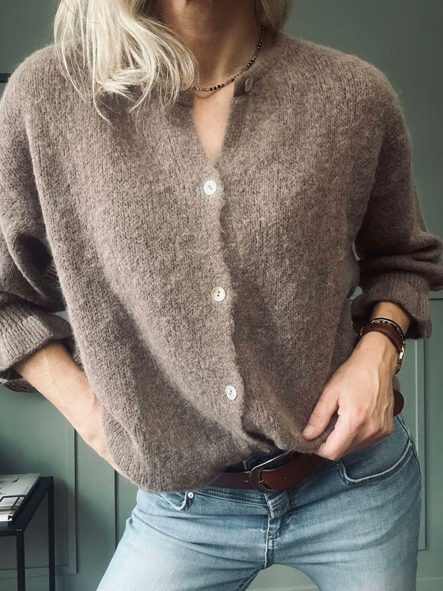 Cardigan Juliana - Fango