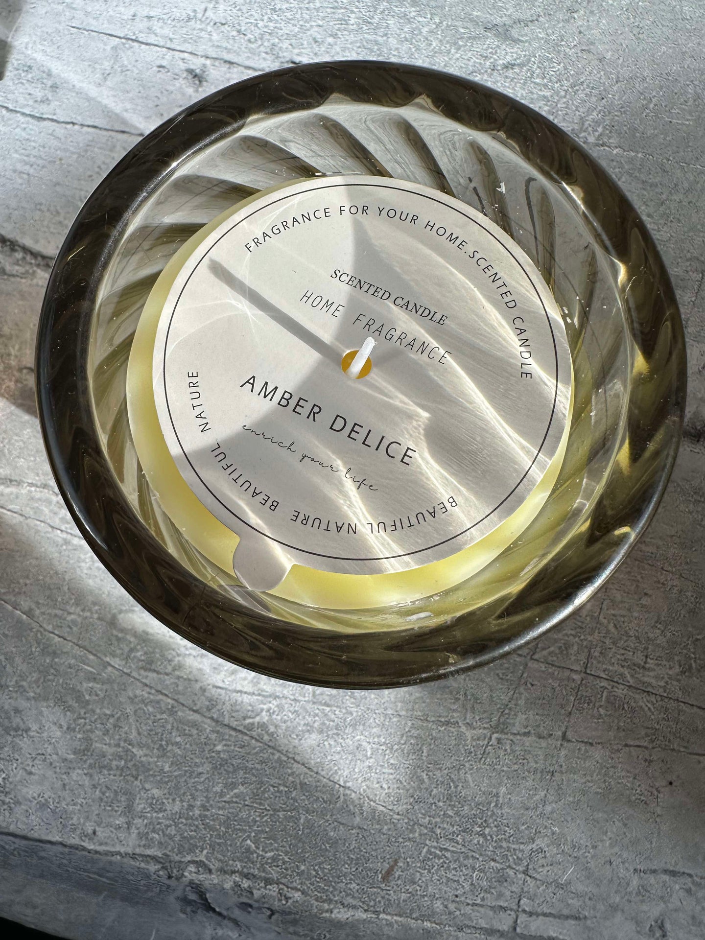 Duftkerze im Glas - AMBER DELICE