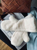 Fäustlinge - Weißes Fleece
