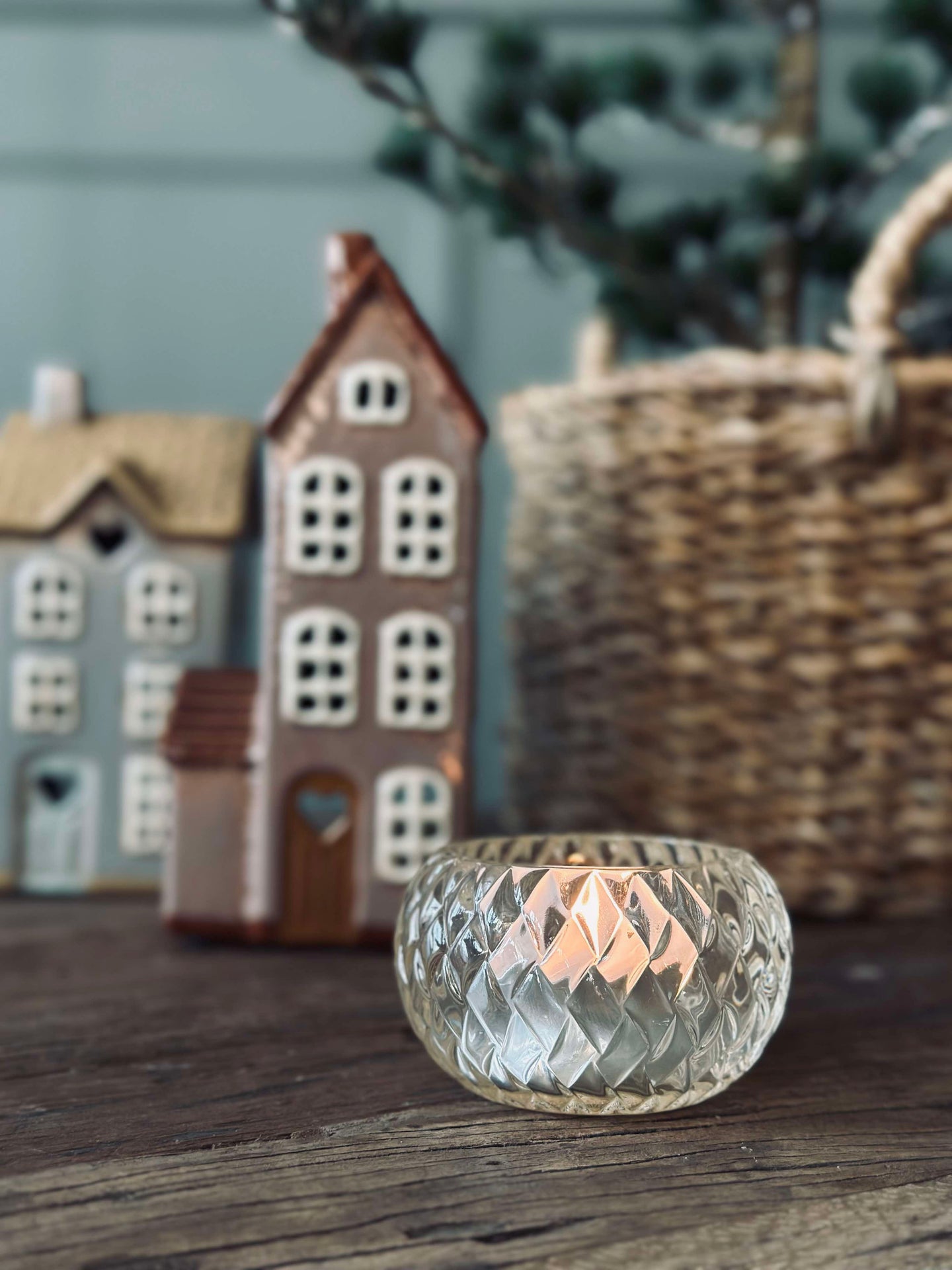 Teelichthalter für Teelichter Diamond - White