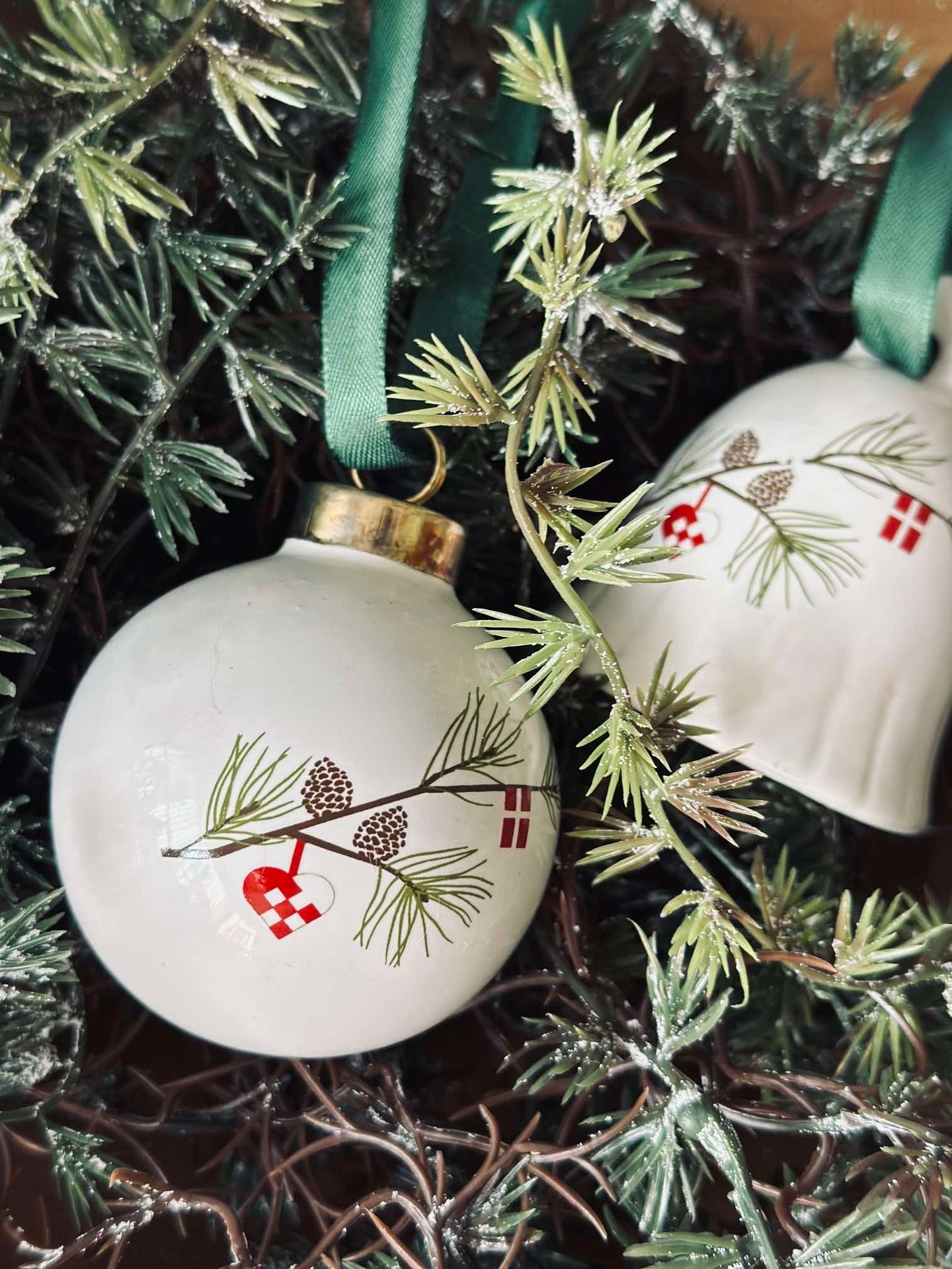 Set aus 3 Weihnachtsanhängern