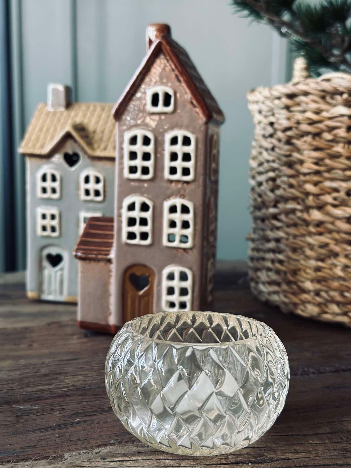 Teelichthalter für Teelichter Diamond - White