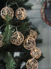 Lichterkette Gold - 10 LED-Kugeln
