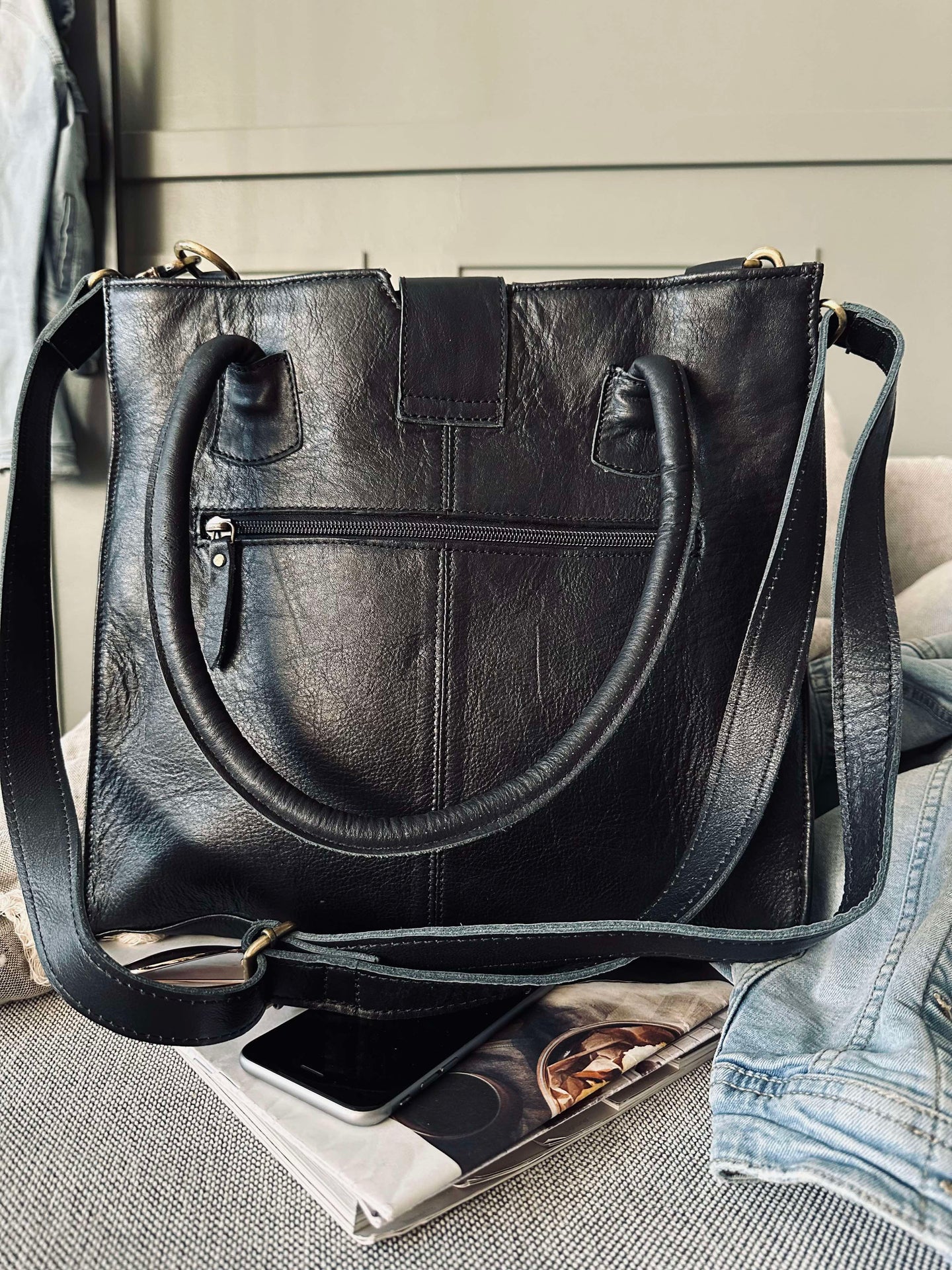 Arbeitstasche Lady aus Büffelleder