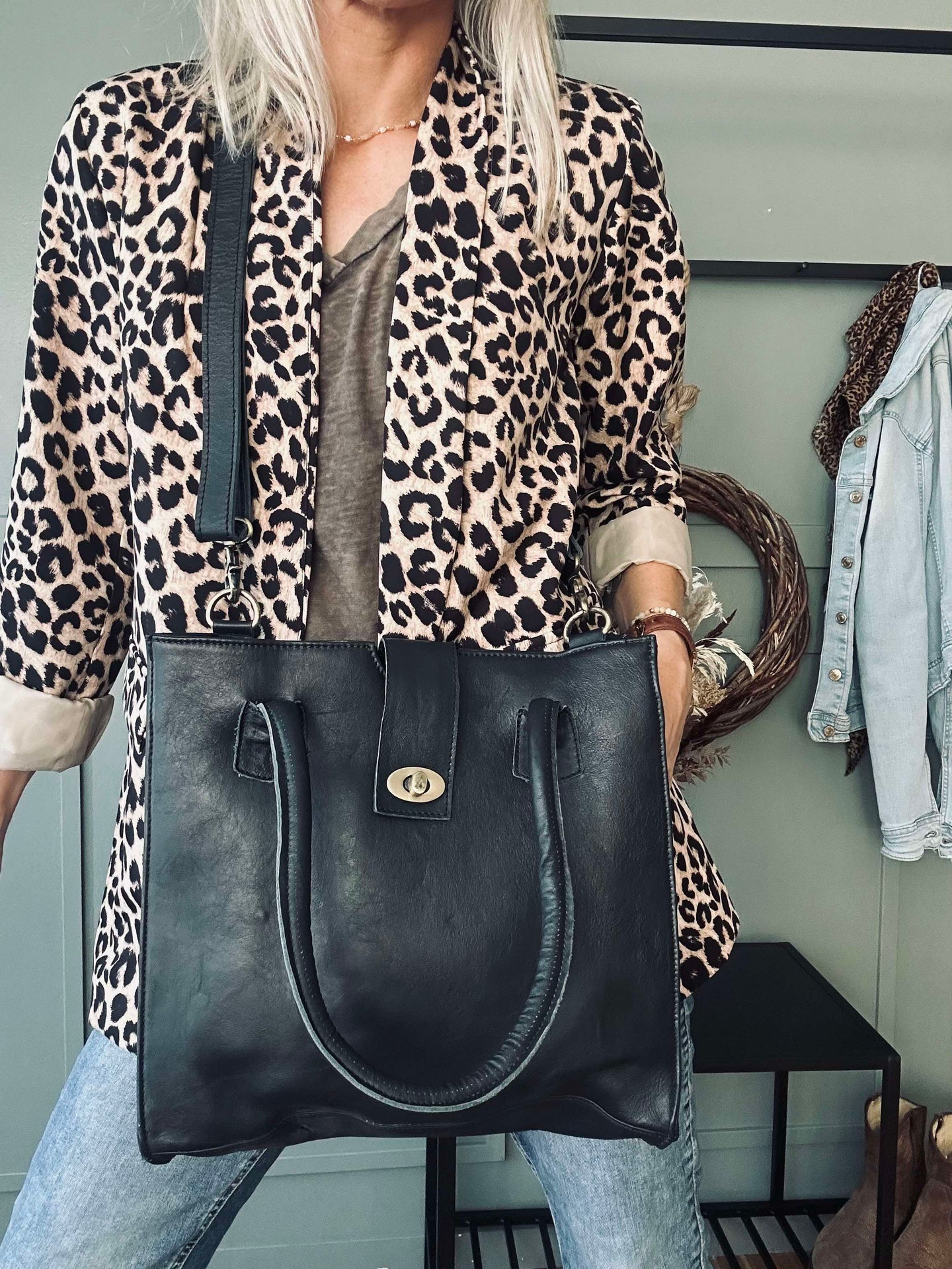 Arbeitstasche Lady aus Büffelleder