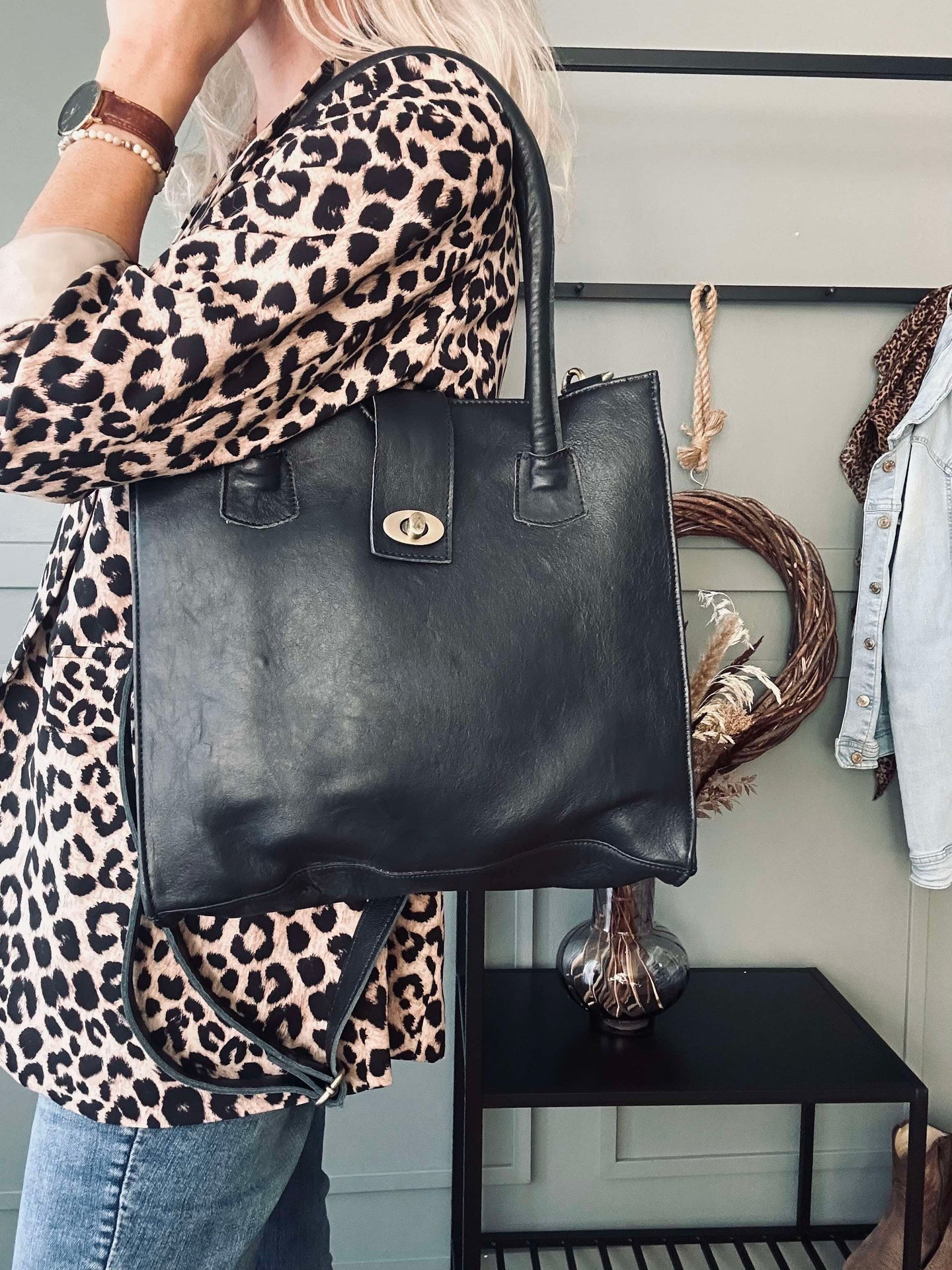 Arbeitstasche Lady aus Büffelleder