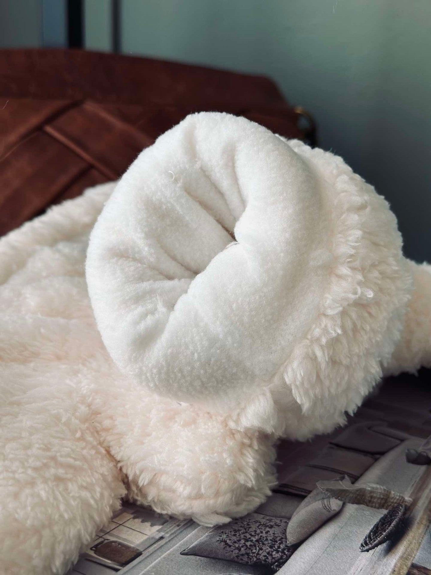 Fäustlinge - Weißes Fleece