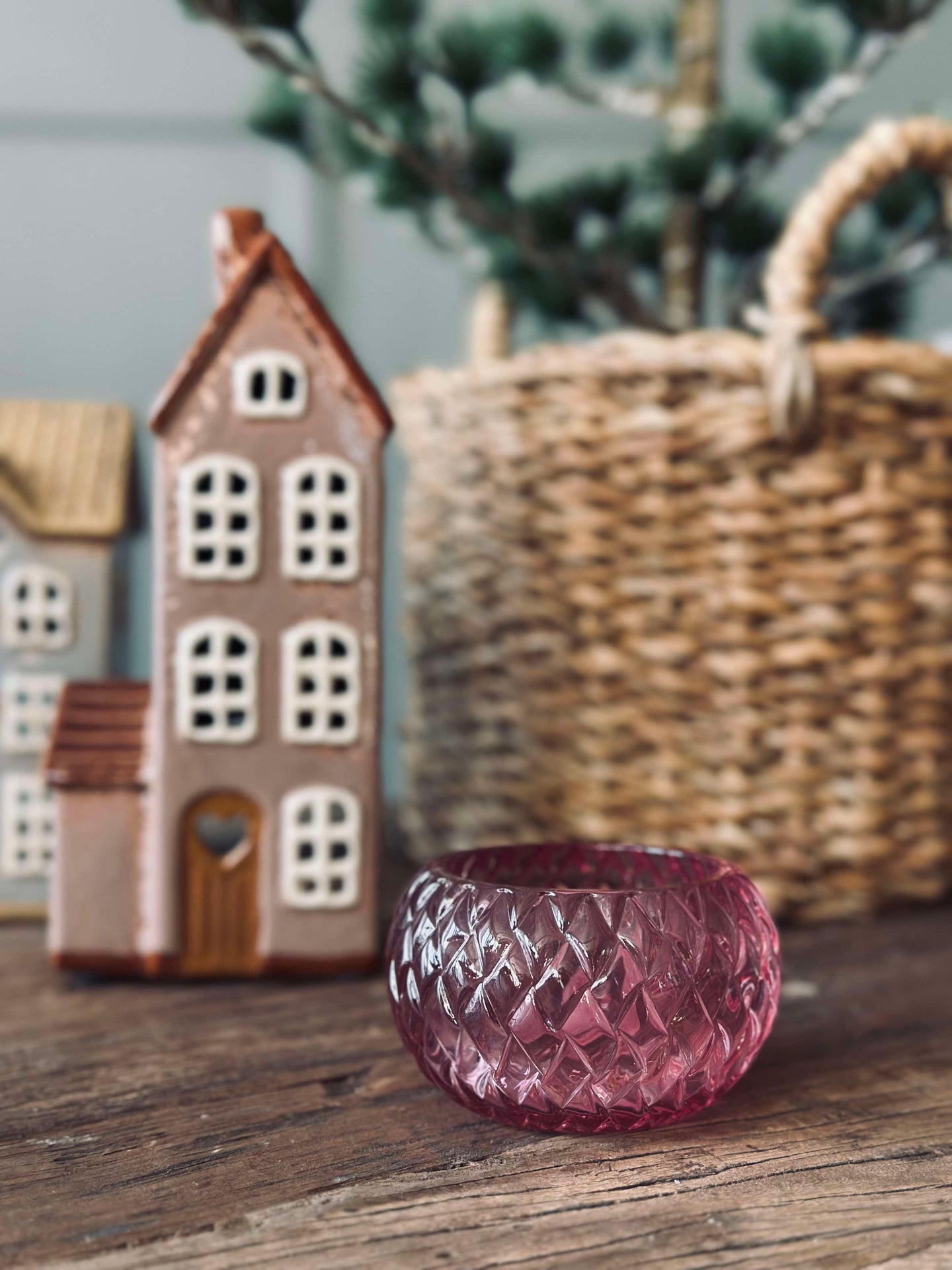 Teelichthalter für Teelichter Diamond - Pink