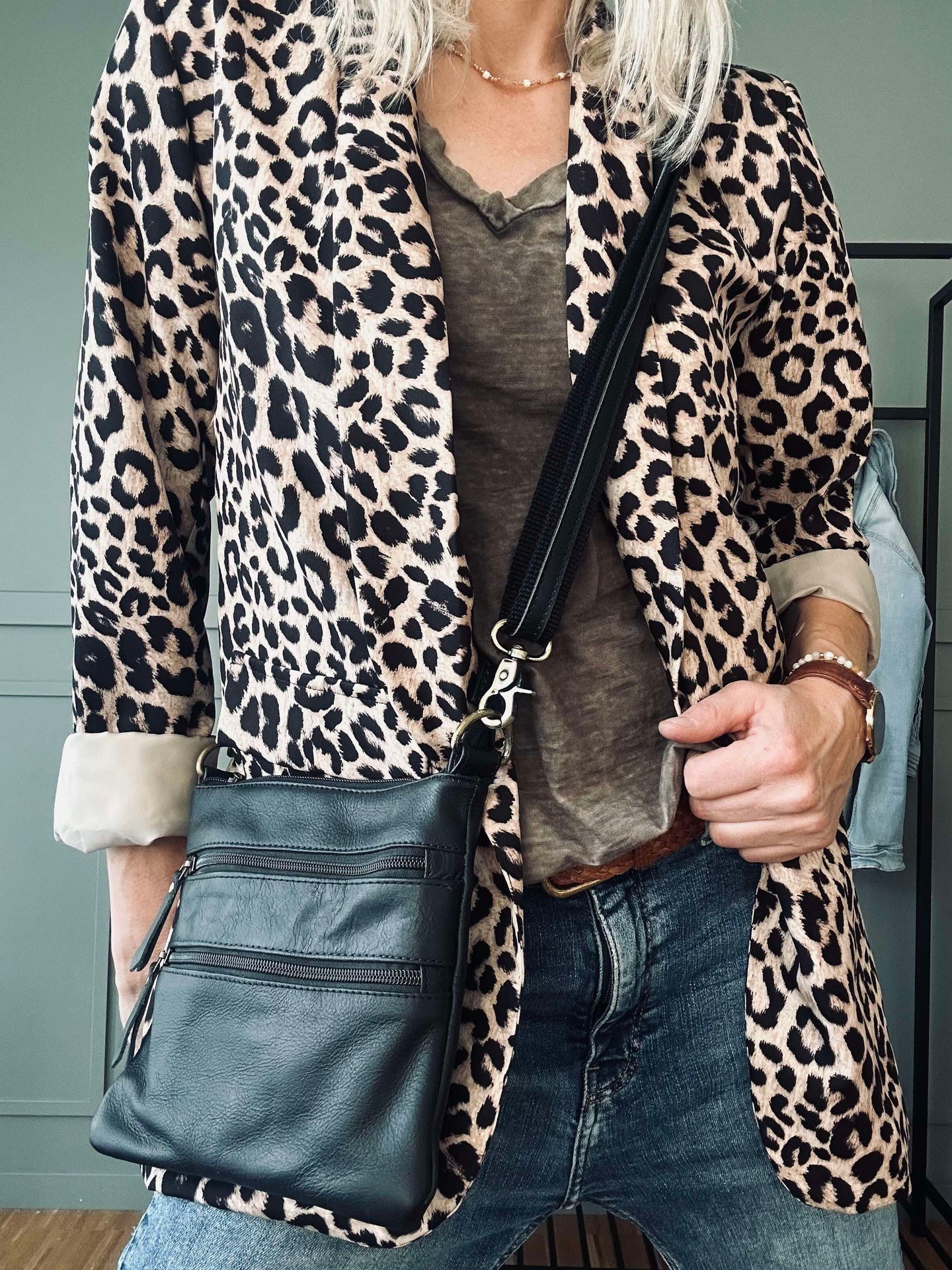 Leoparden-Blazer
