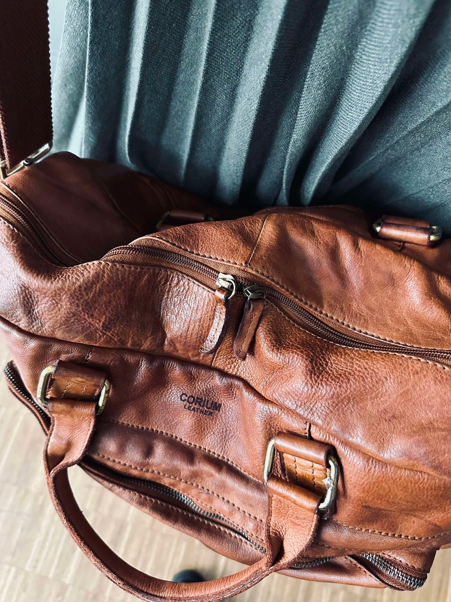 Wochenendtasche Raw boheme - Cognac