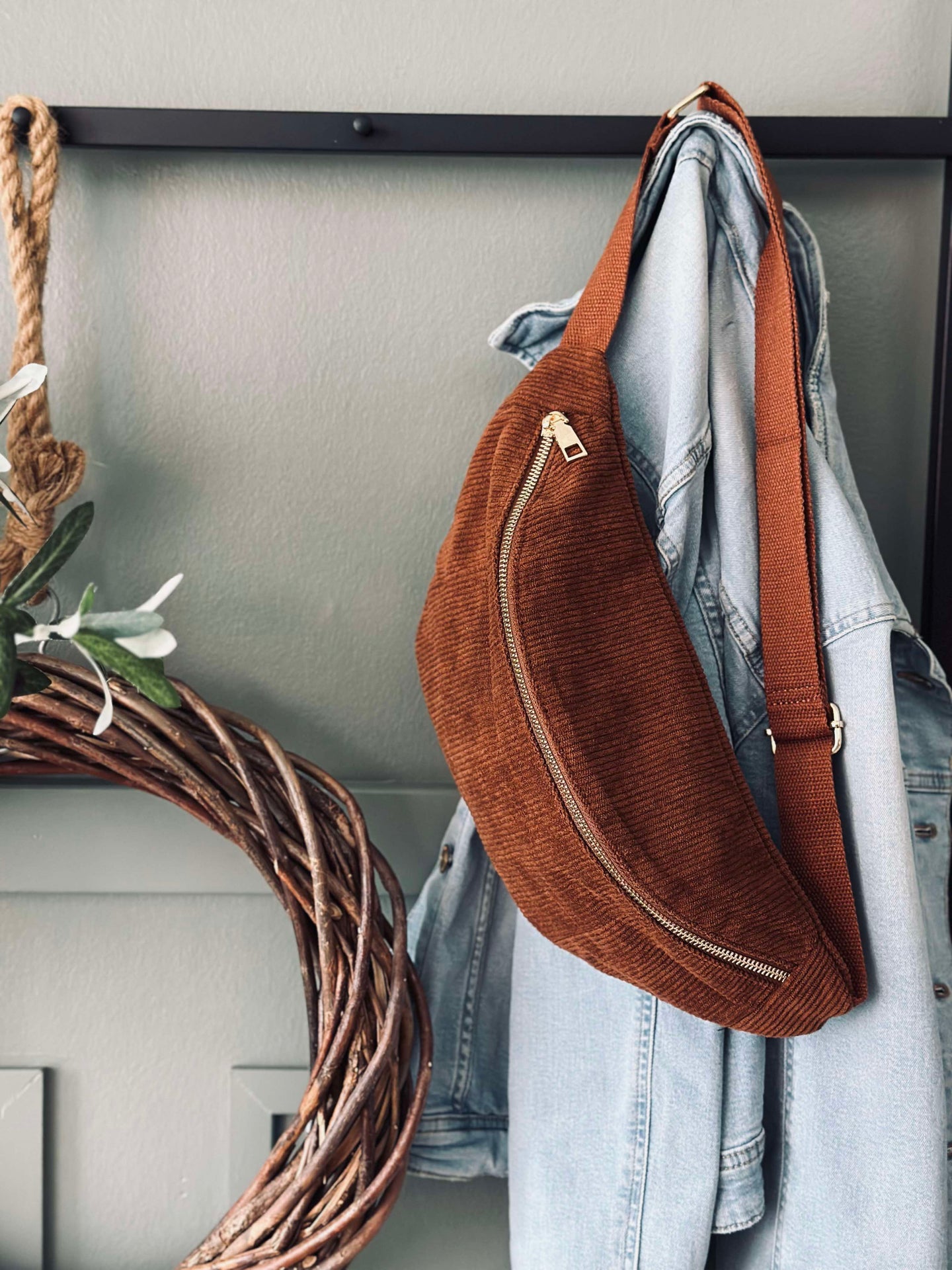 Bumbag - Whisky-Samt