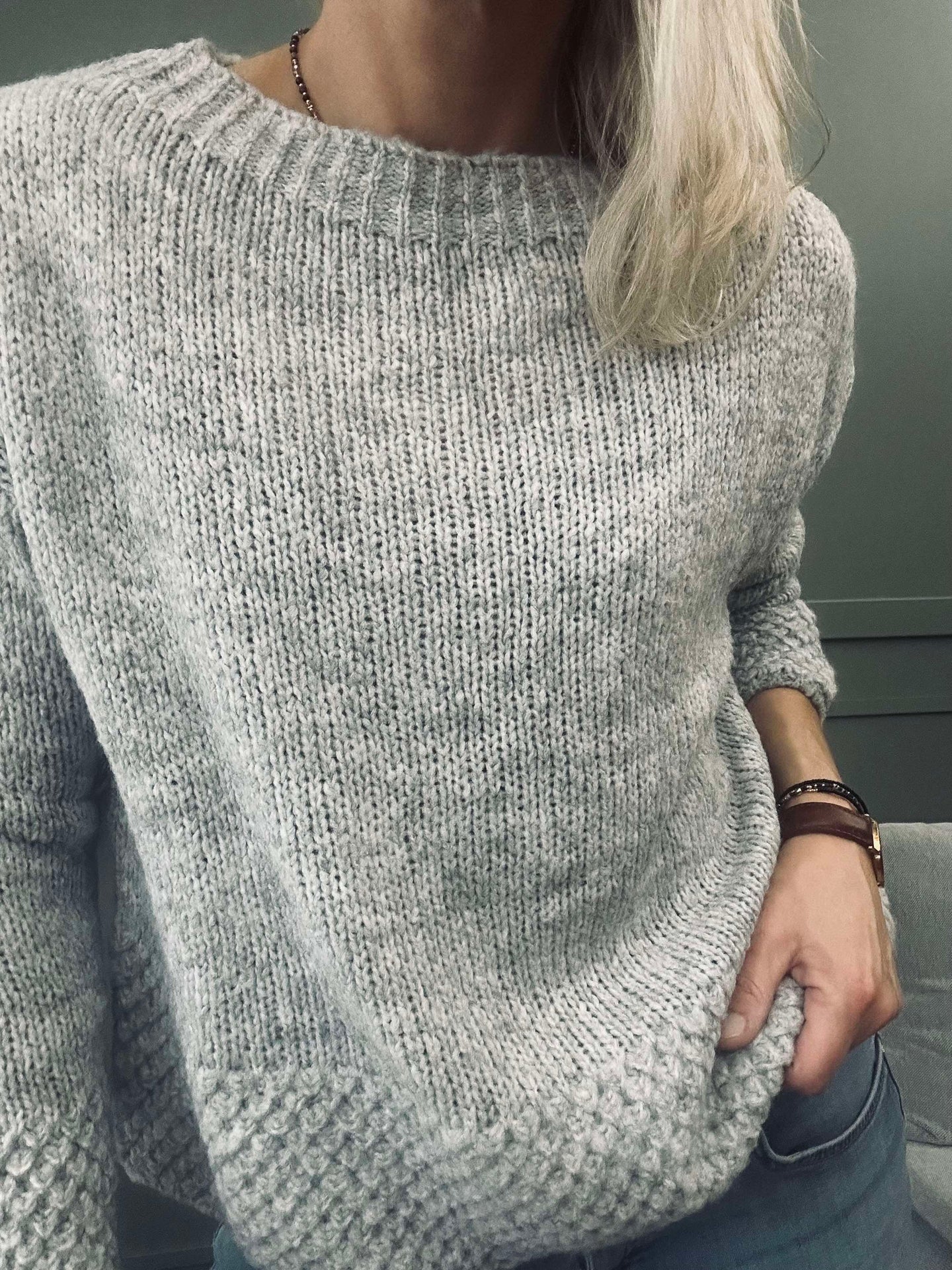 Strick Celeste Grey