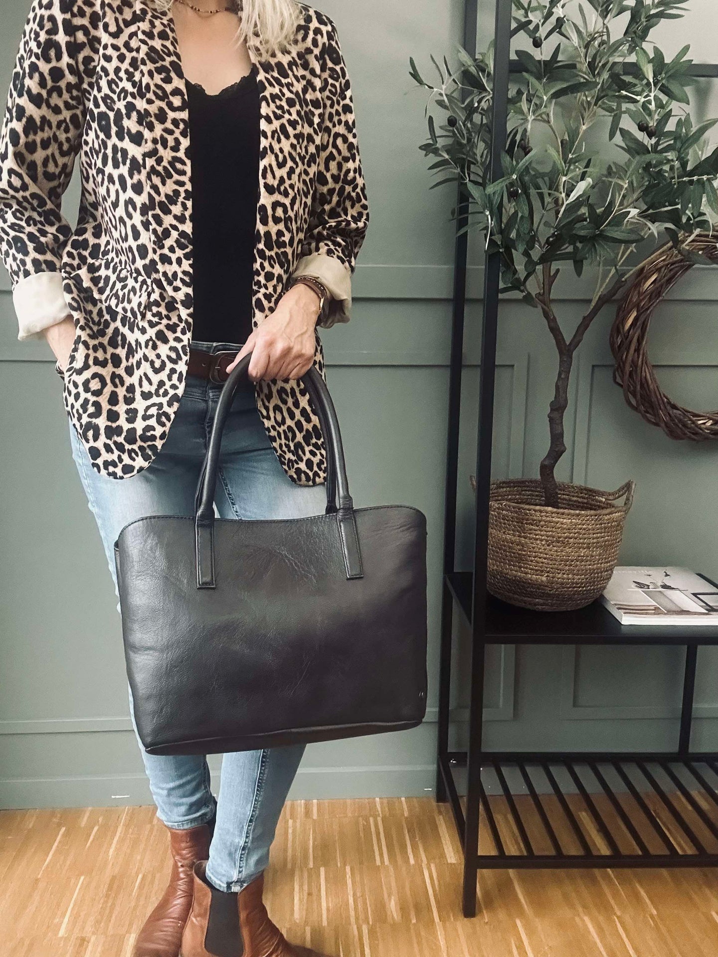 Arbeitstasche / Shopper Braun – Soft Leather