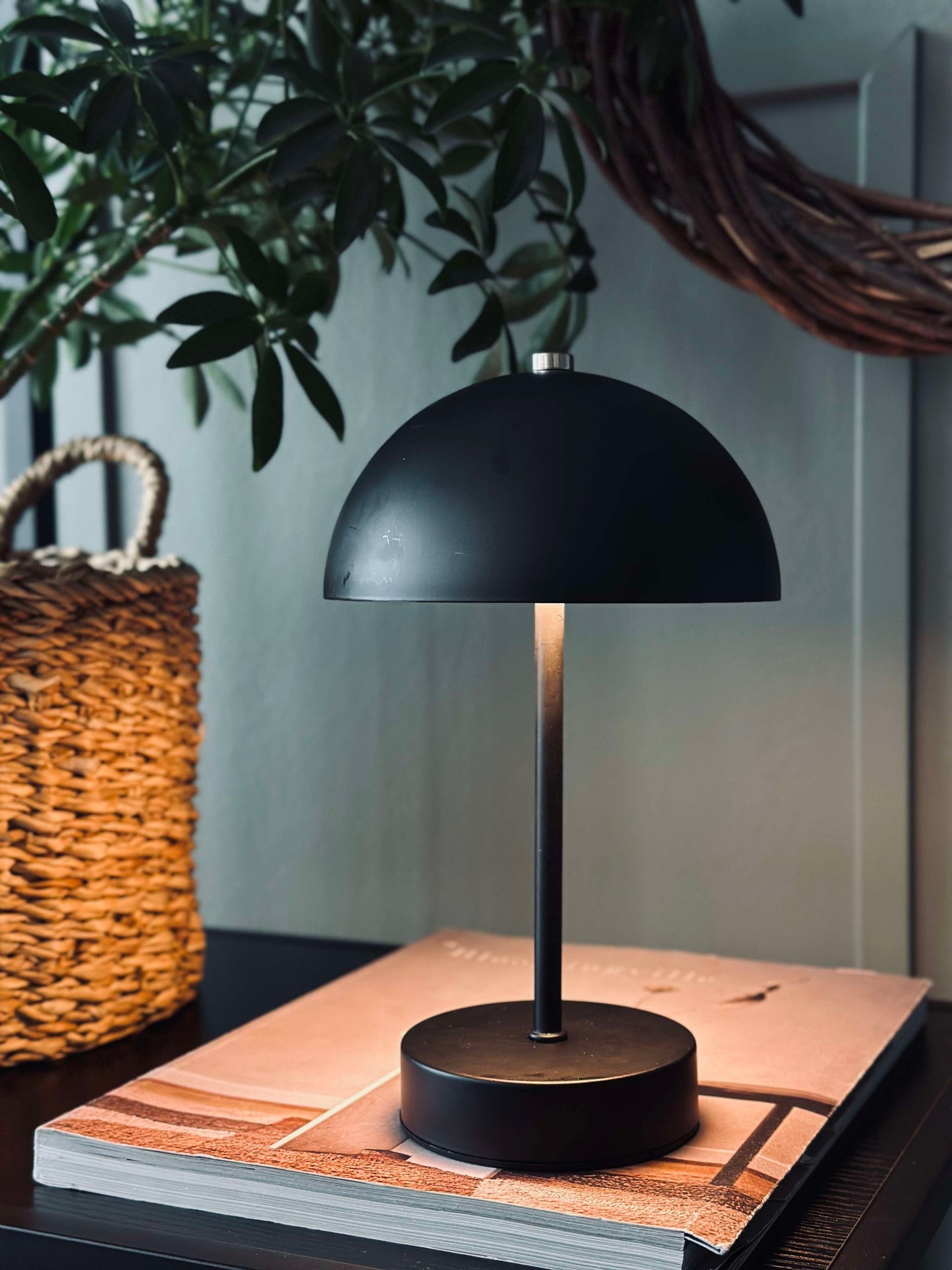 Tischlampe mit Touch - Schwarz