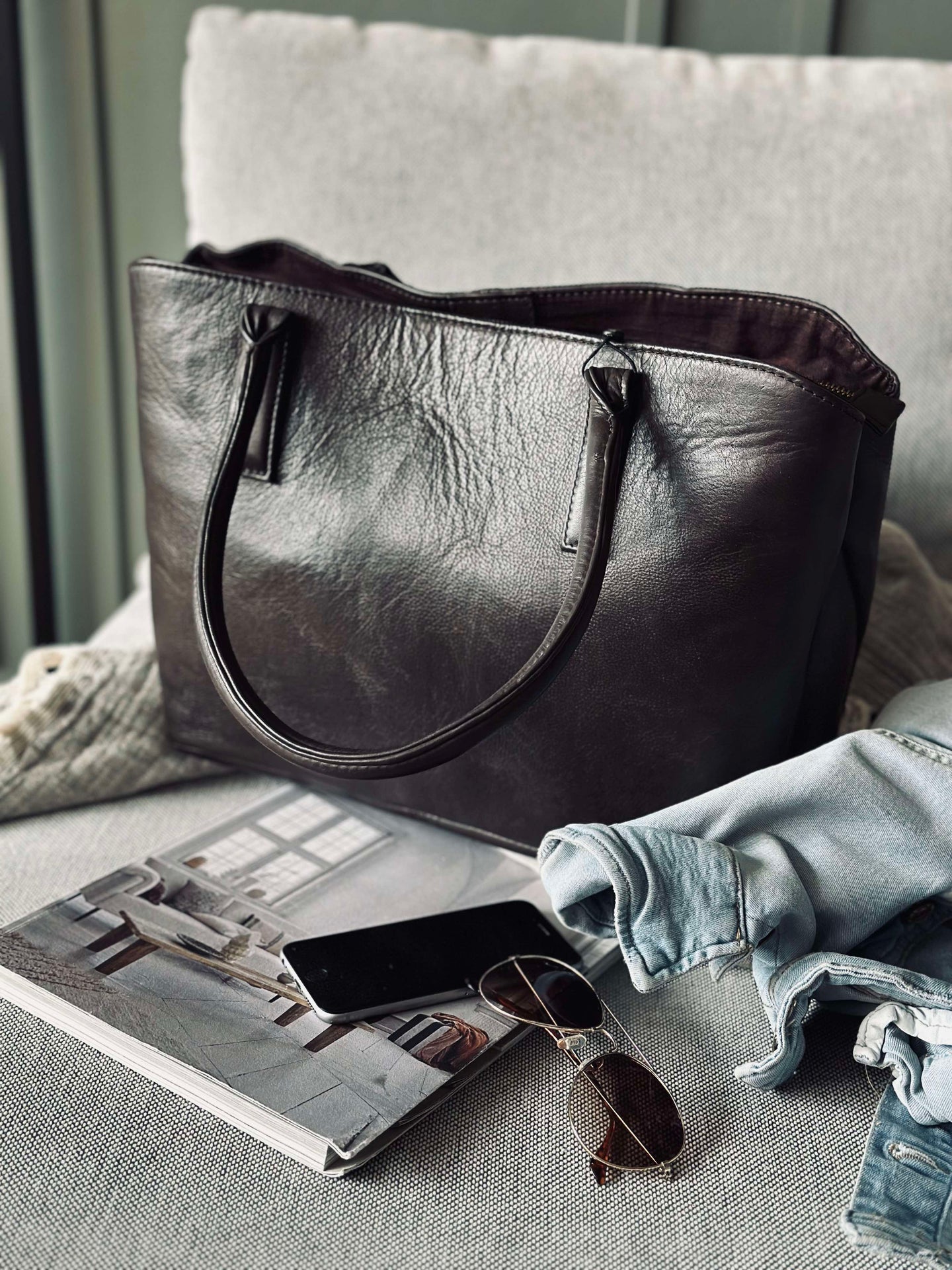 Arbeitstasche / Shopper Braun – Soft Leather