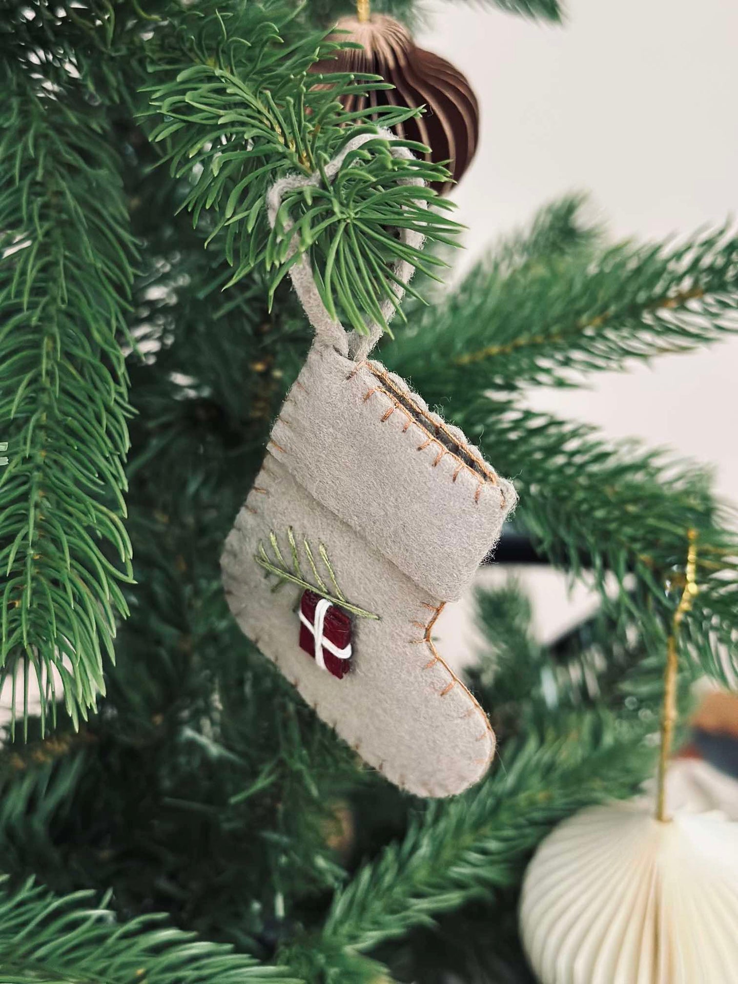 Weihnachtssocke zum Aufhängen - Mini