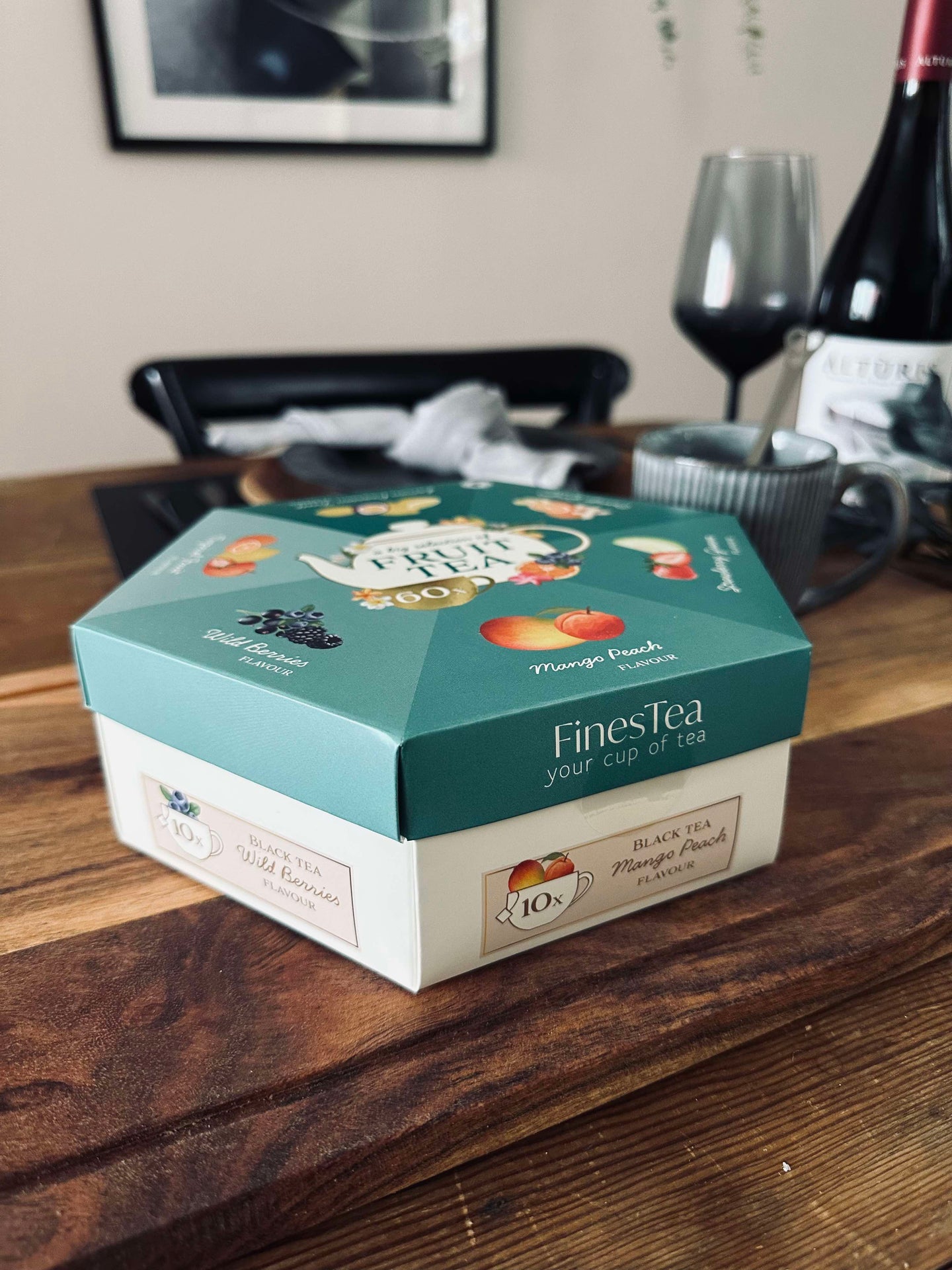 Geschenkbox mit Früchtetee - 60 Stück