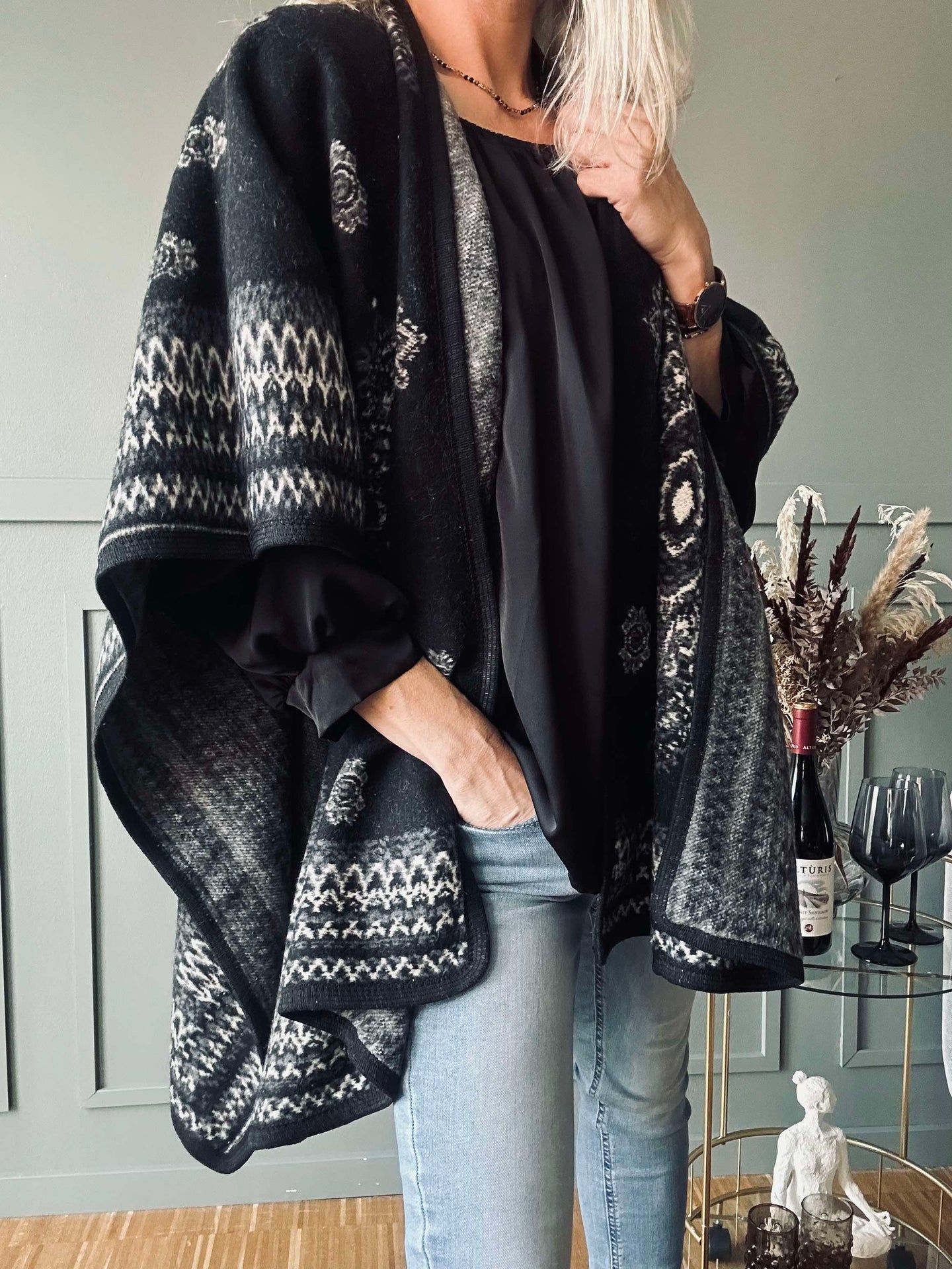Poncho Schwarz Boheme