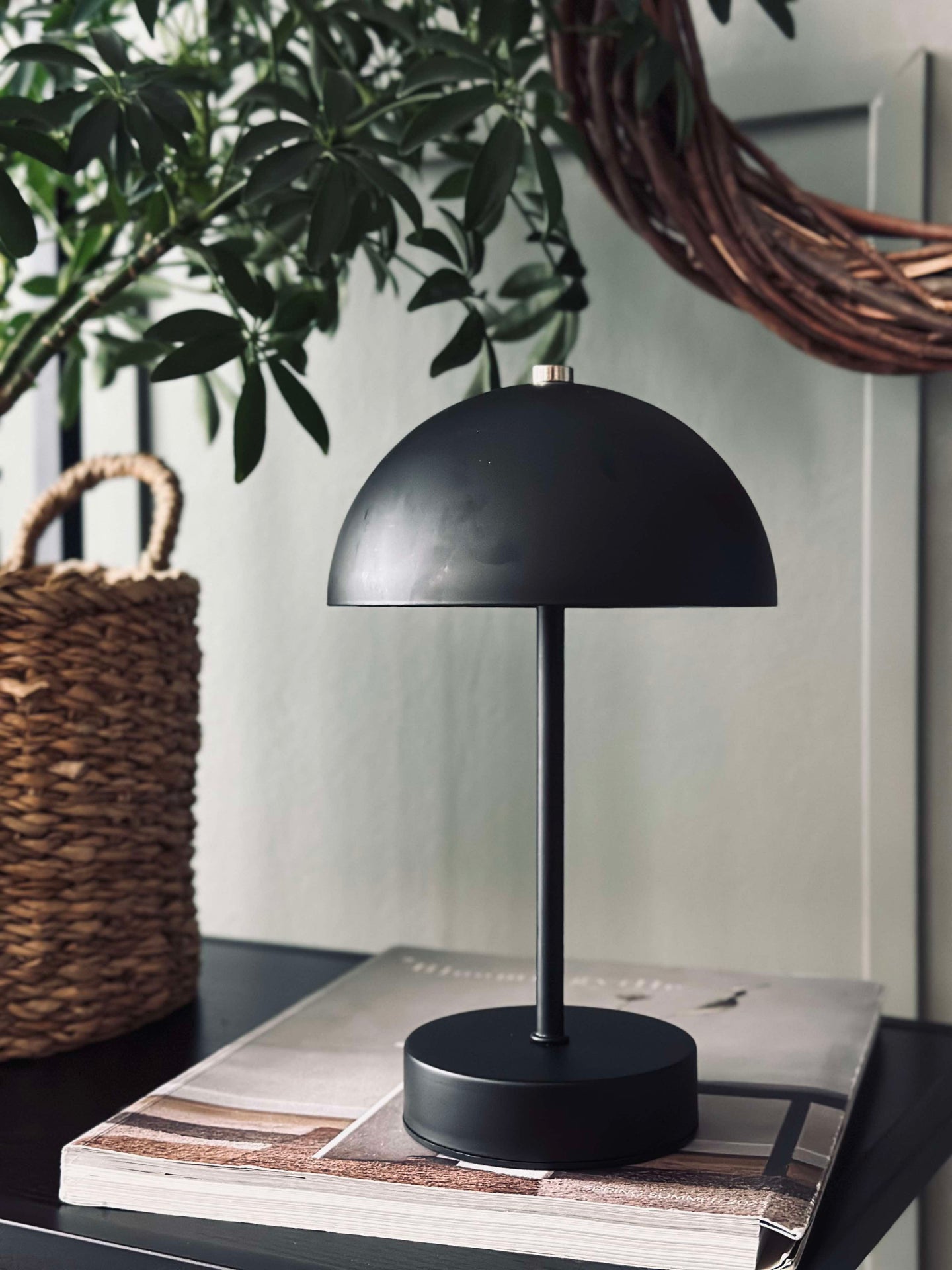 Tischlampe mit Touch - Schwarz