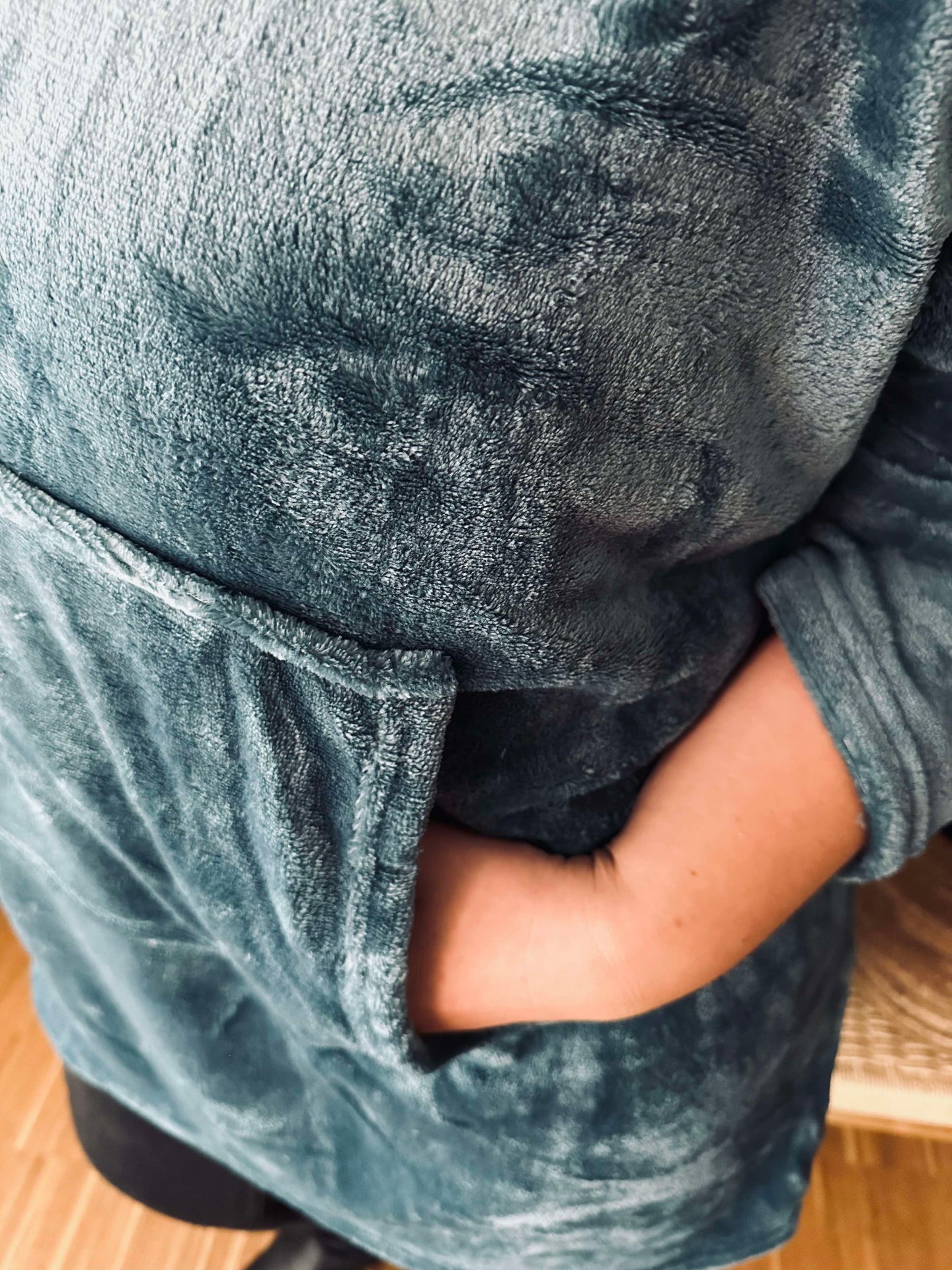 Hoodie Fleece Blau - S-XL