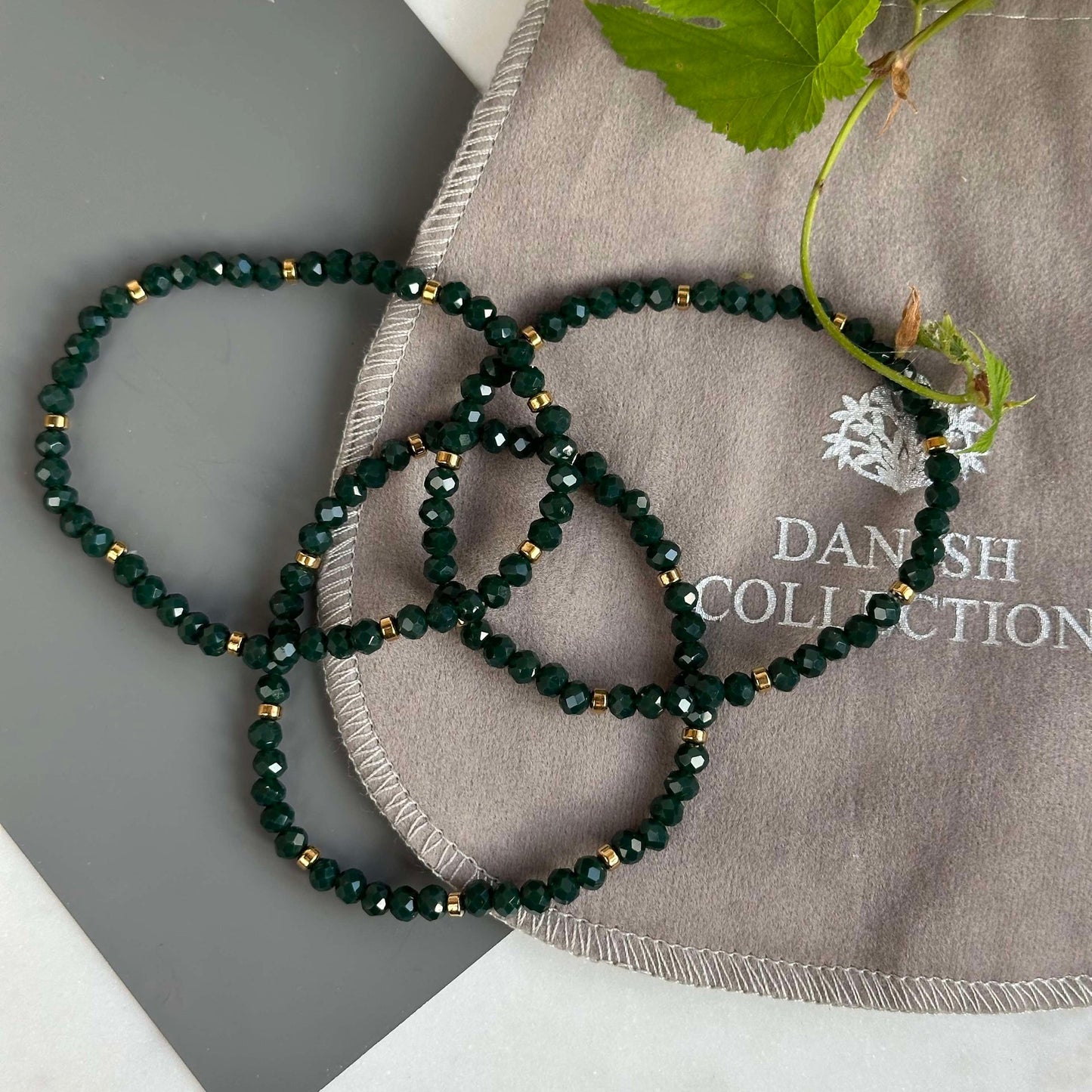 Armband Merle Forest Green - Set mit 3 Stück