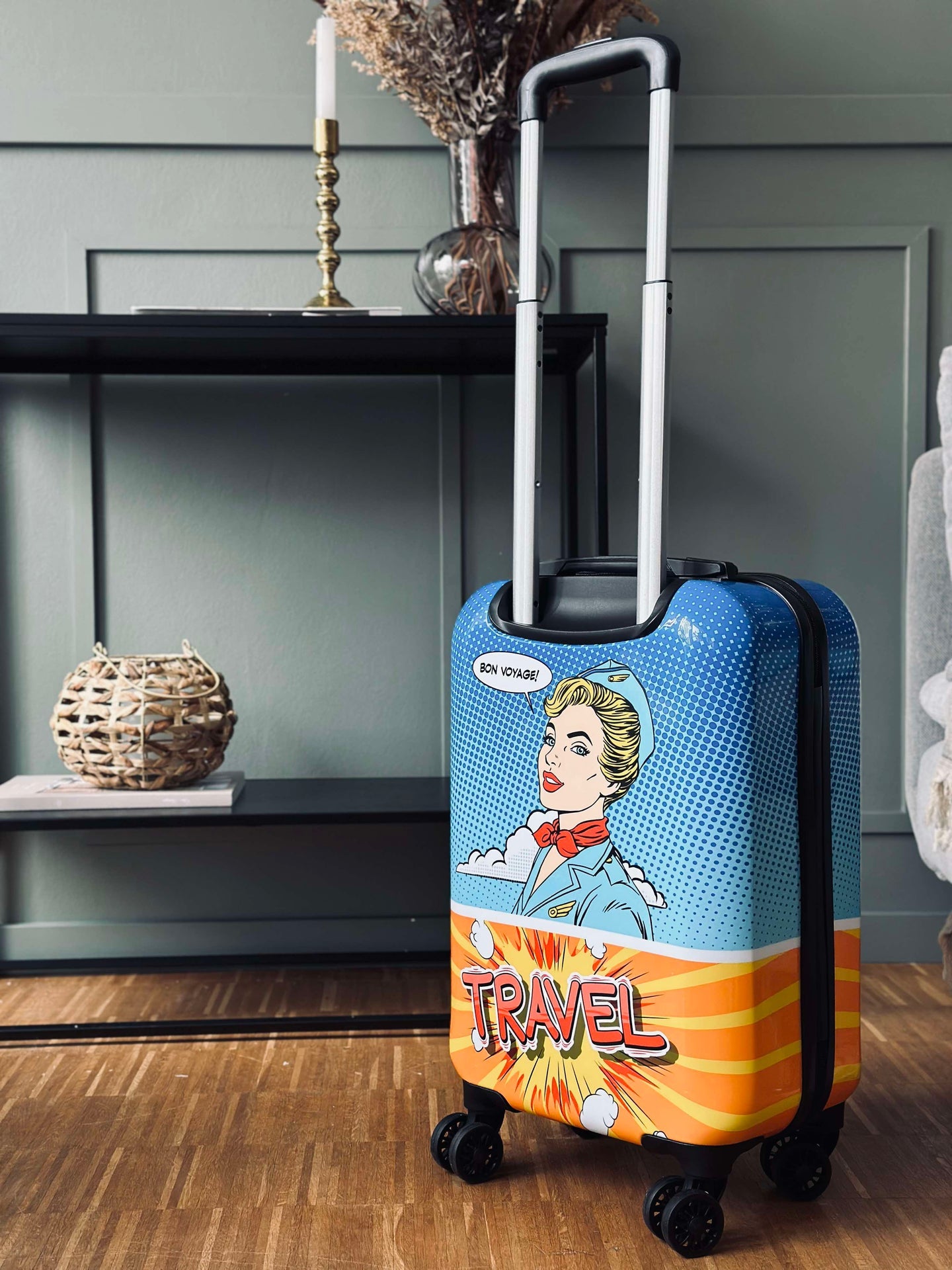 Trolley-Koffer - 55 cm - Blau