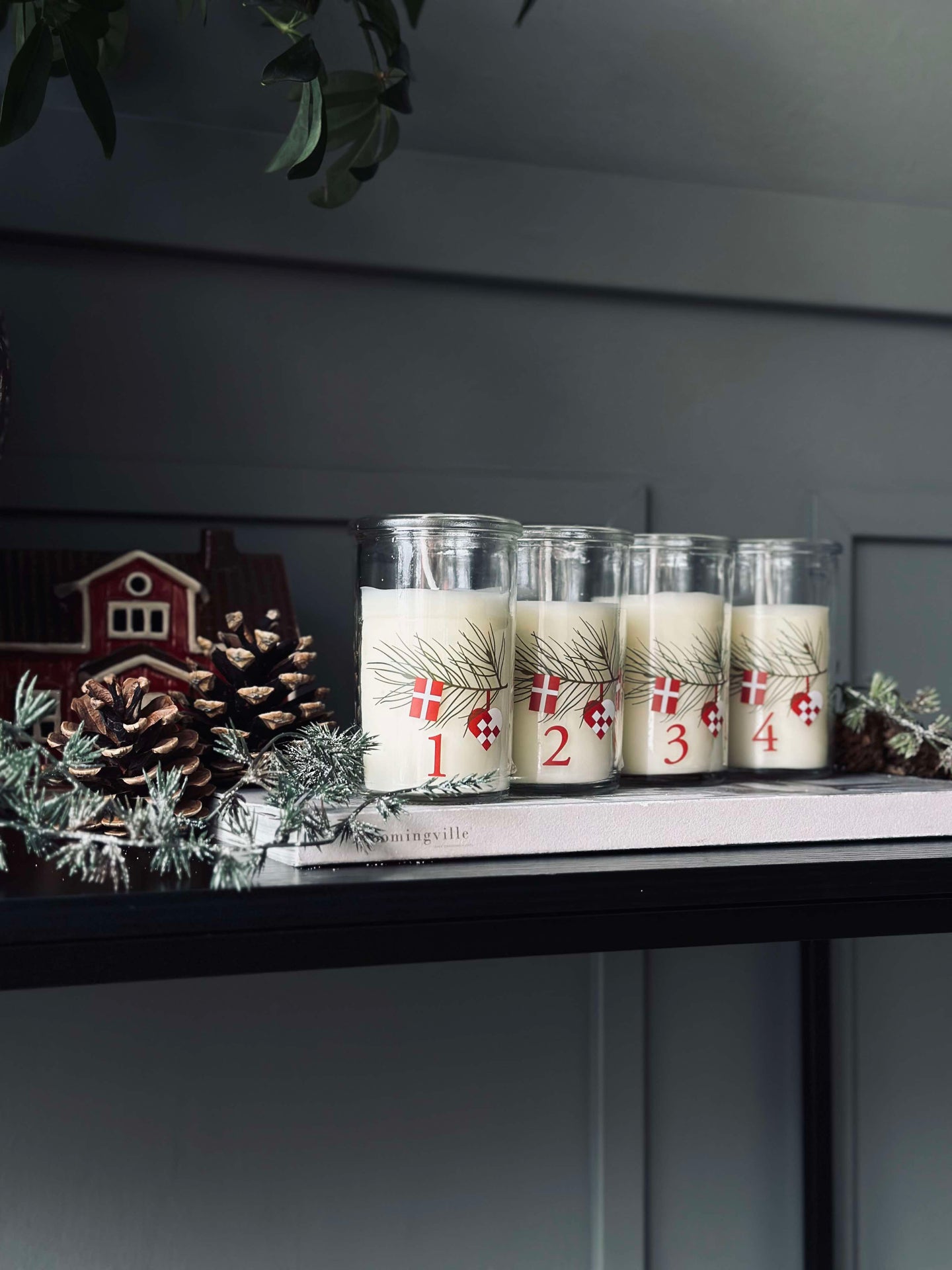 Adventslichter im Glas - Set mit 4 Stk.