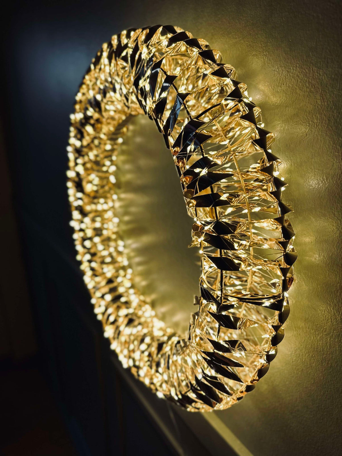 Kranz mit 720 Mikro-LED-Lichtern - 50 cm