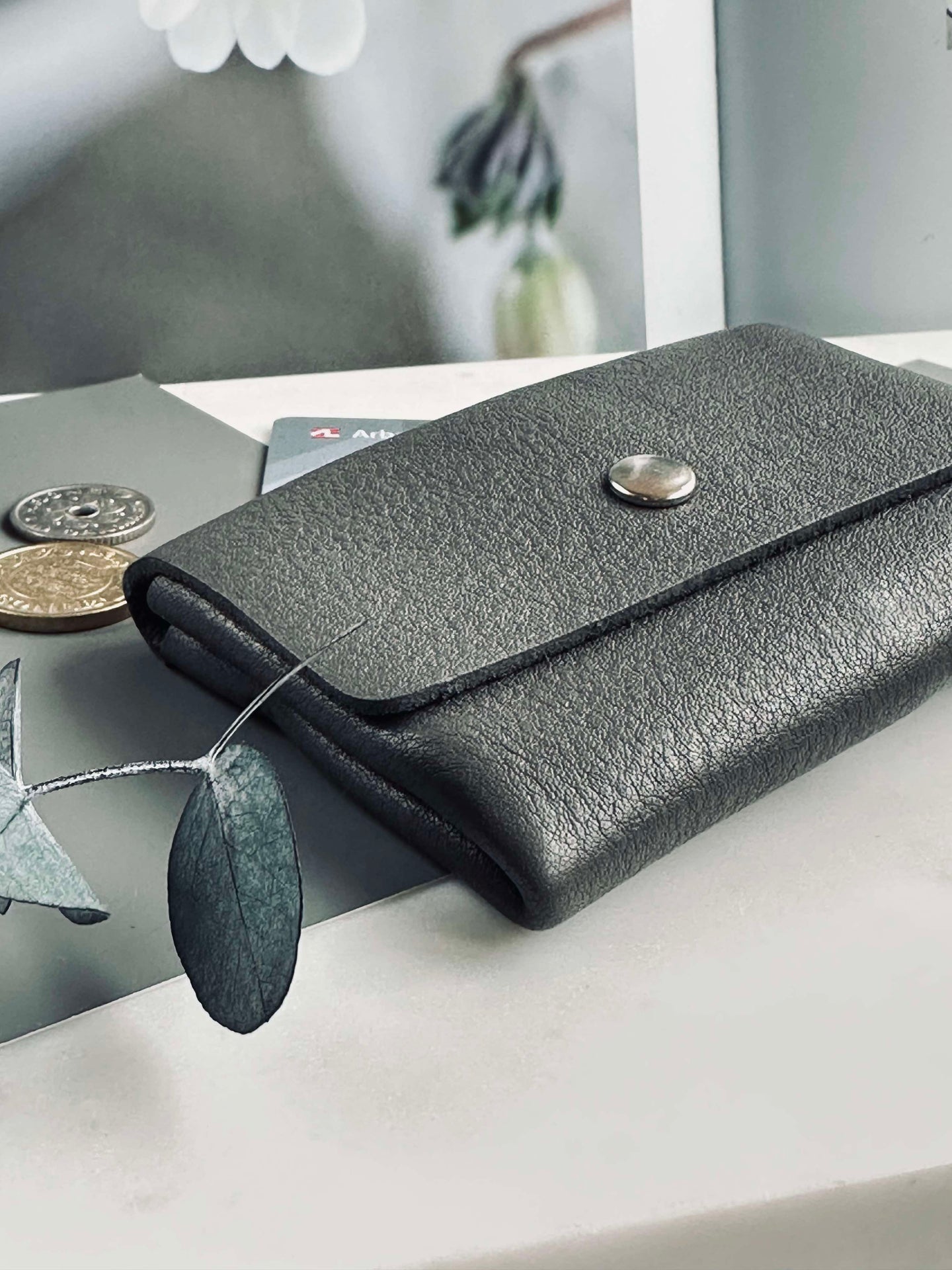 Geldbörse Aura small Grau