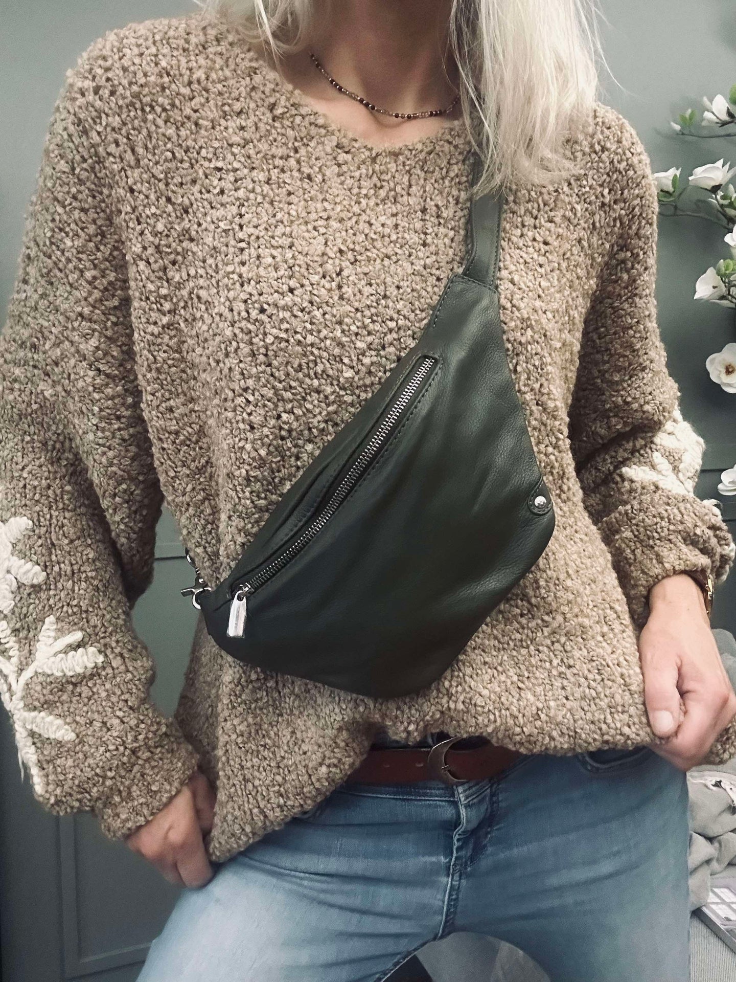 Strick Almond Beige