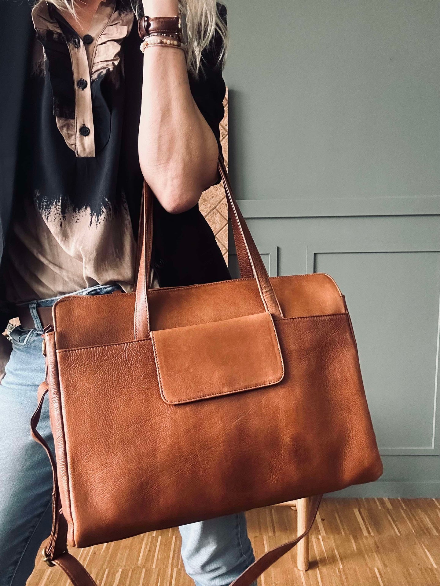 Elvira Arbeitstasche Walnut